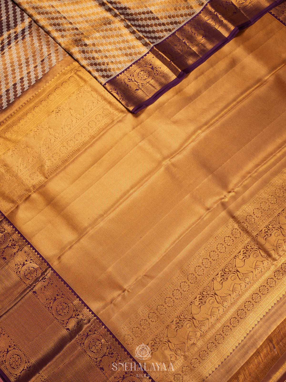 Gold Tissue Kanjivaram Silk Saree
