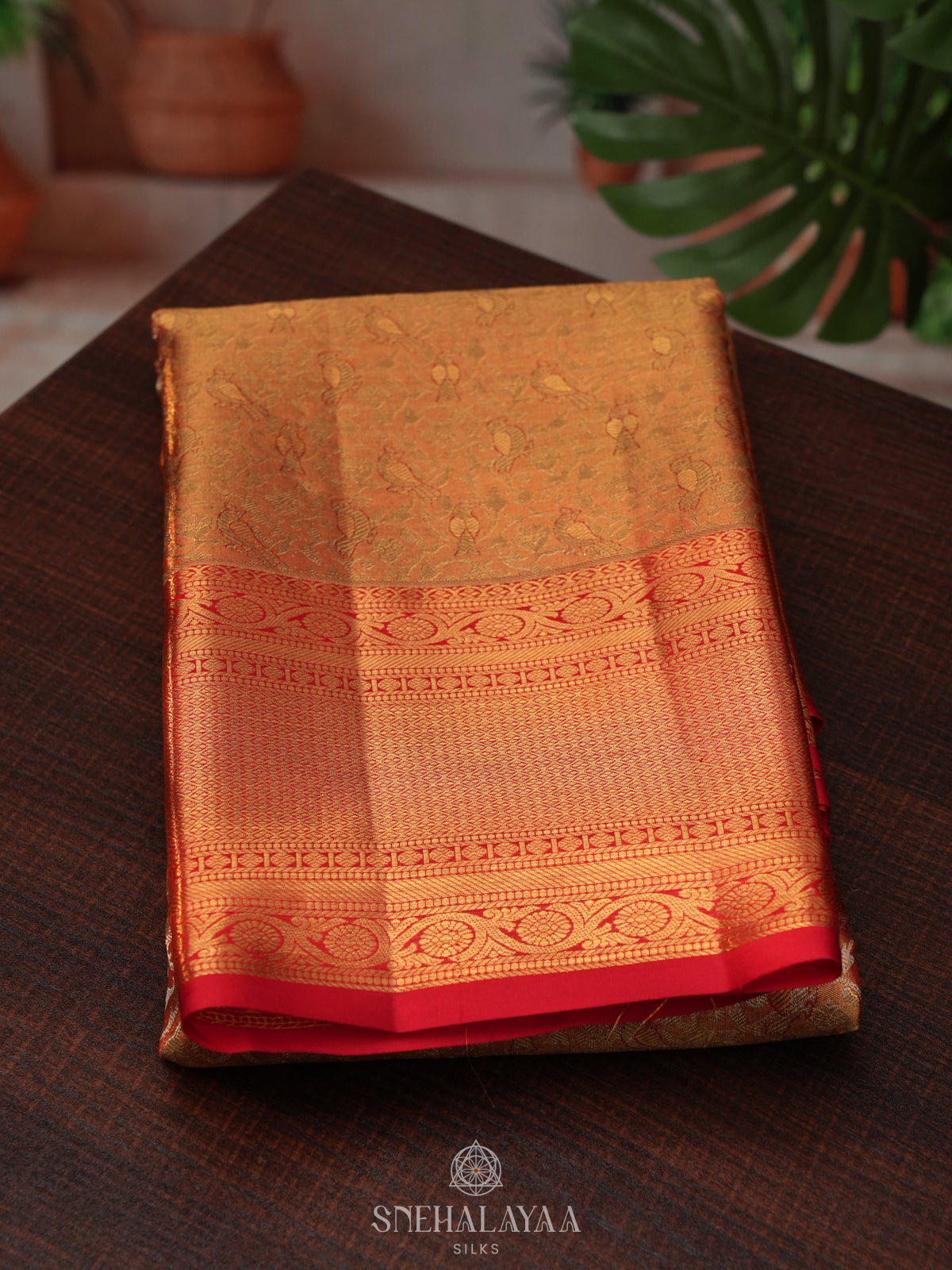 Golden Tissue Kanjivaram Silk Saree