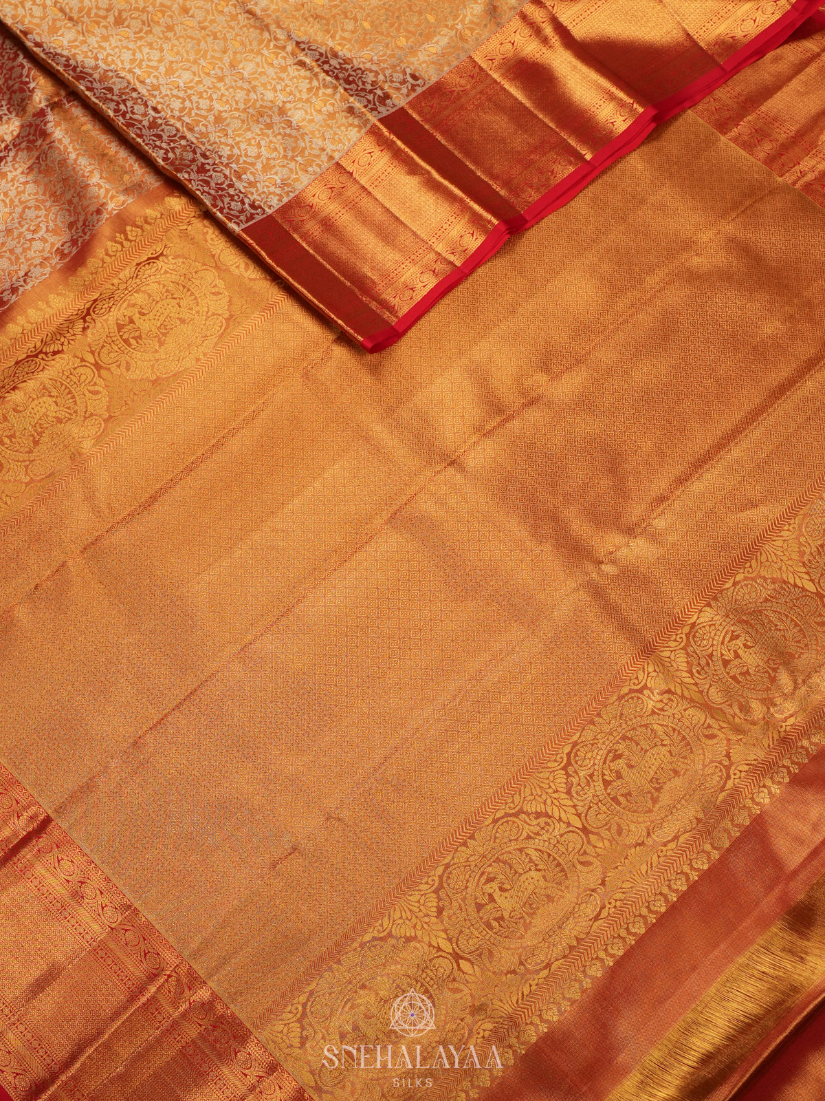 Golden Tissue Kanjivaram Silk Saree
