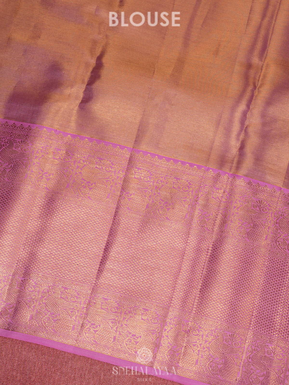 Rose Pink Tissue Kanjivaram Silk Saree