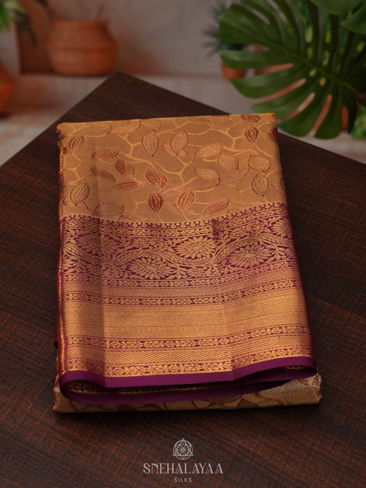 Gold Tissue Kanjivaram Silk Saree