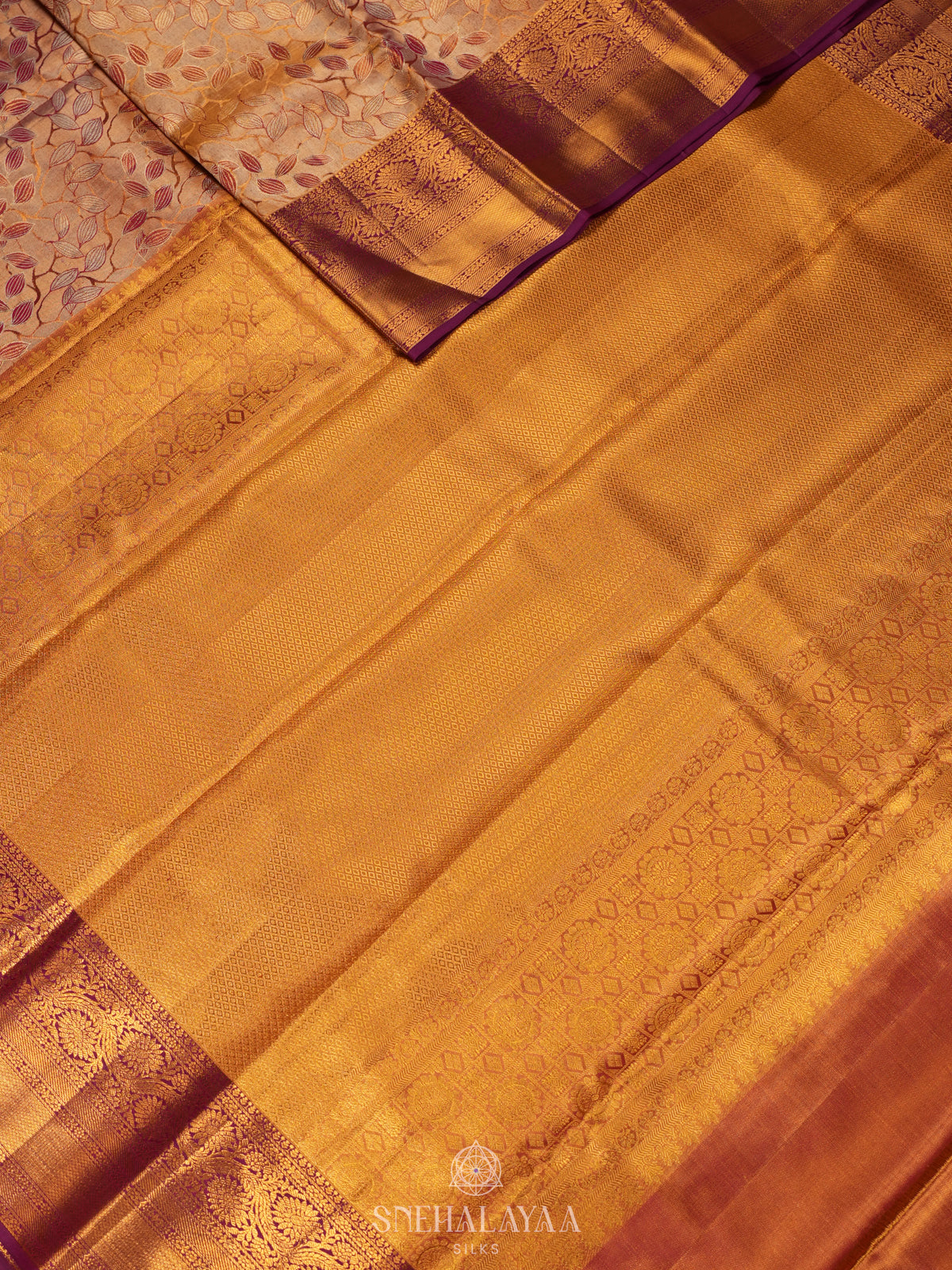 Gold Tissue Kanjivaram Silk Saree