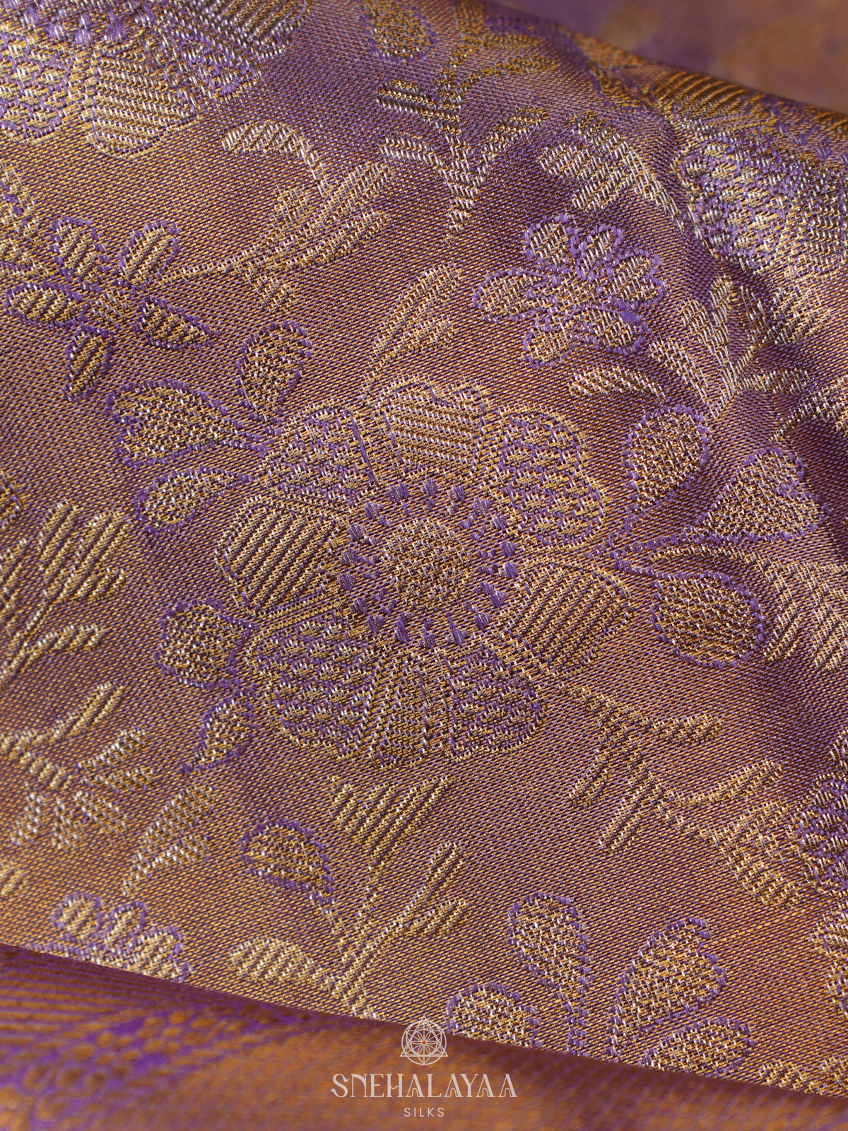 Rose Pink Tissue Kanjivaram Silk Saree