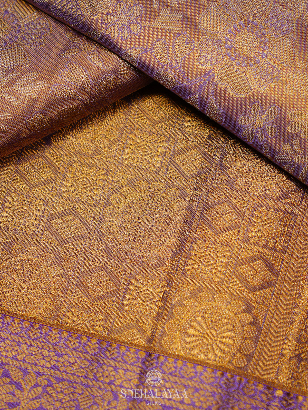 Rose Pink Tissue Kanjivaram Silk Saree