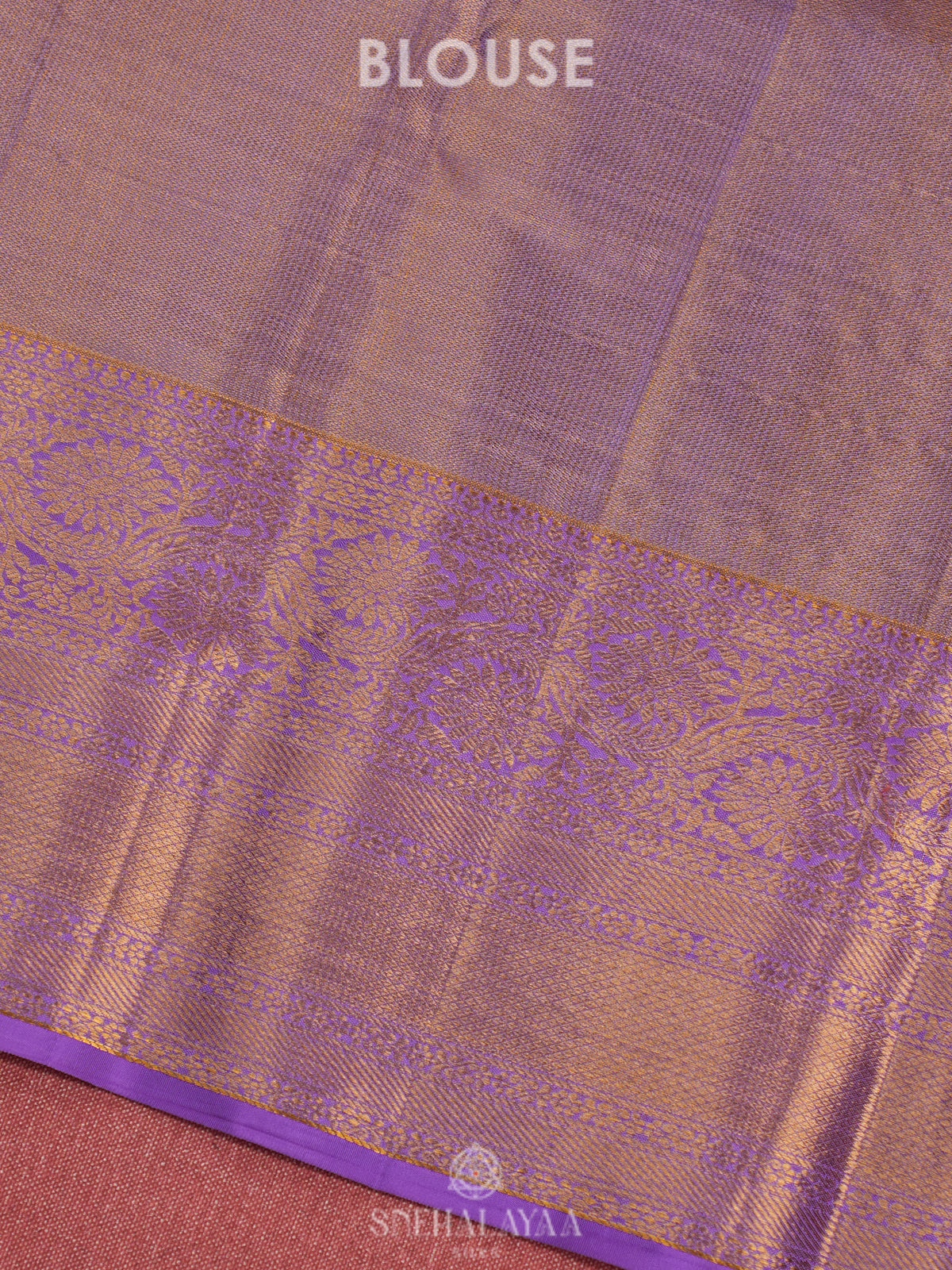 Rose Pink Tissue Kanjivaram Silk Saree