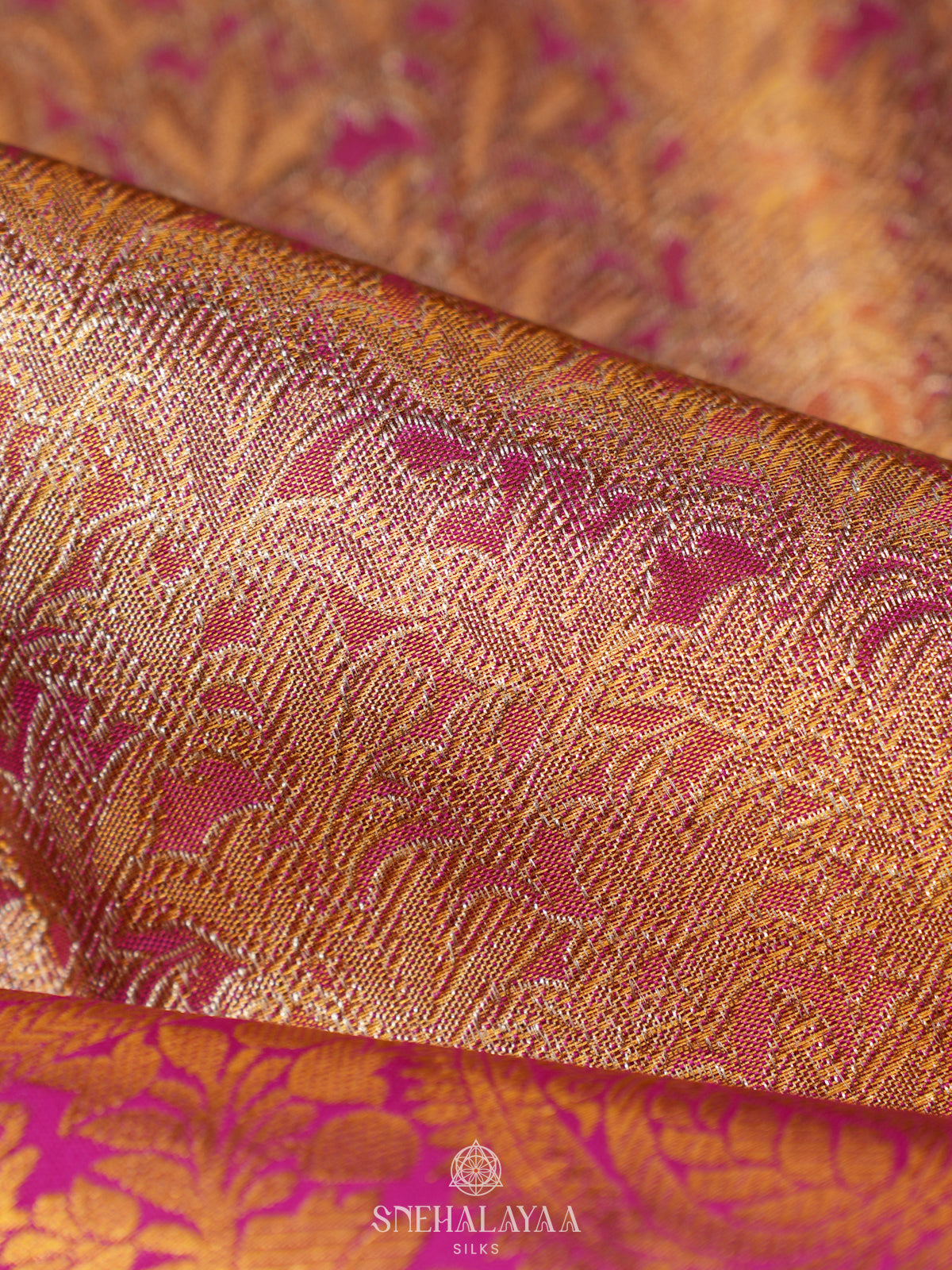 Pink Tissue Kanjivaram Silk Saree