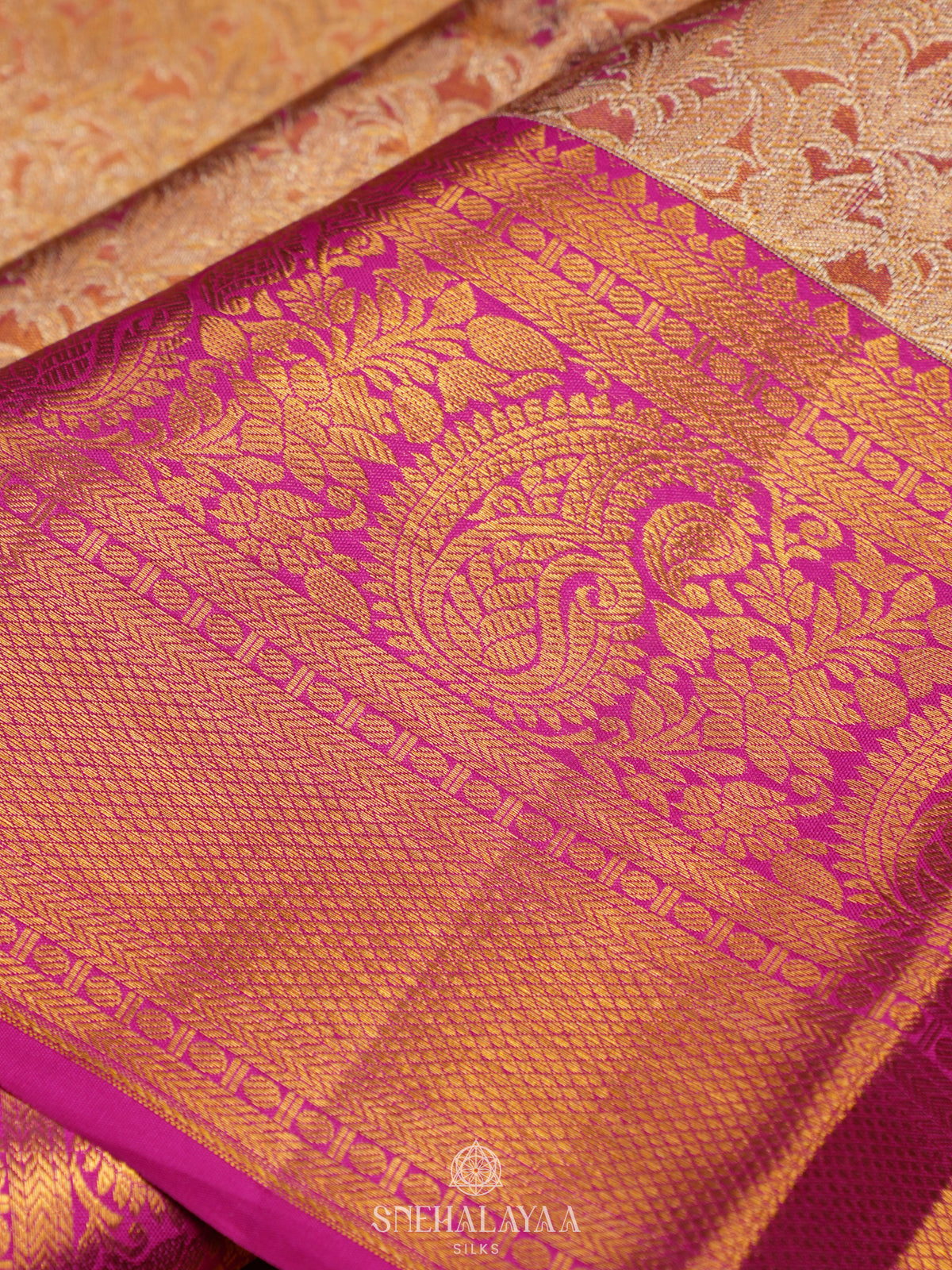 Pink Tissue Kanjivaram Silk Saree