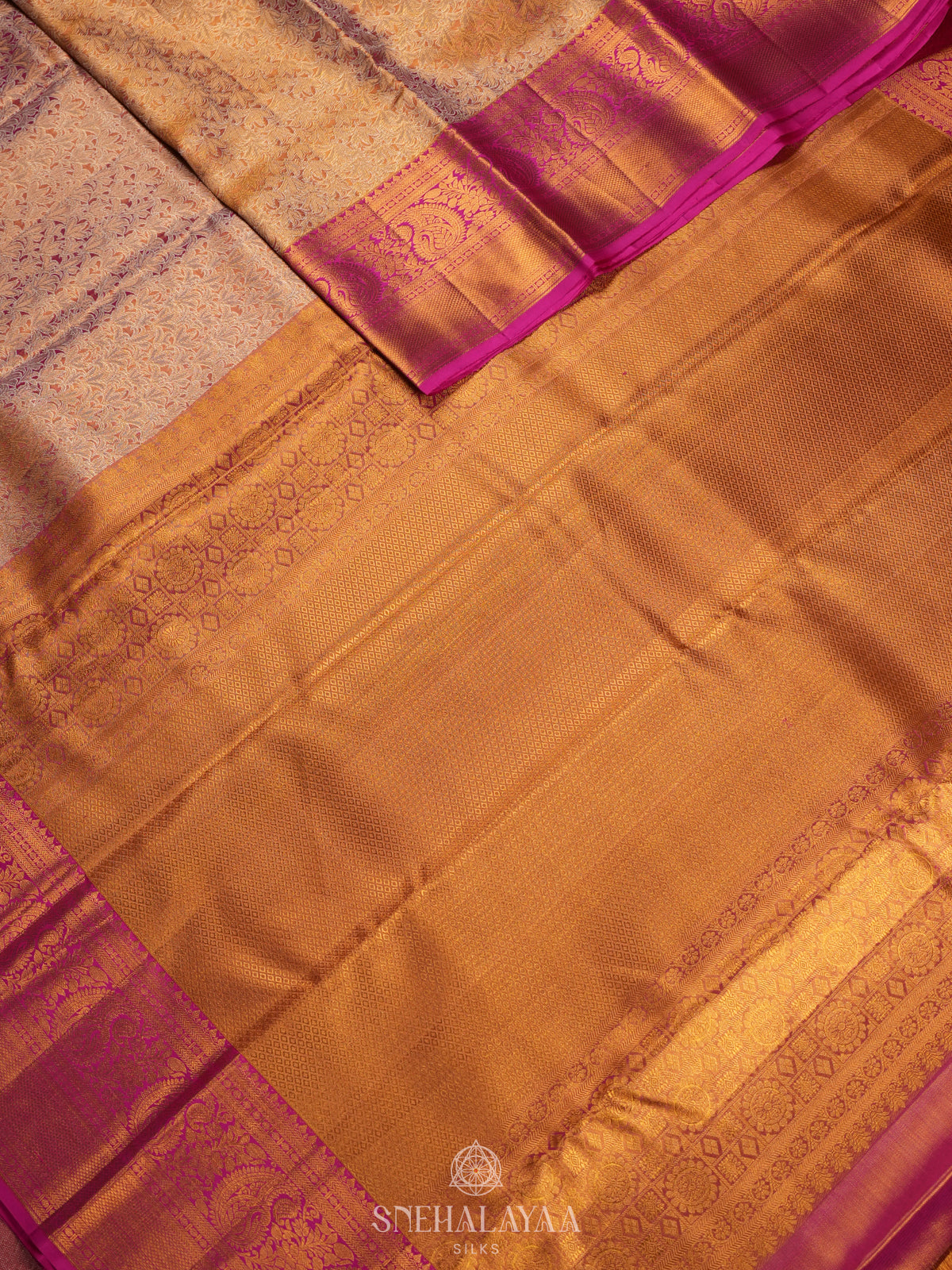 Pink Tissue Kanjivaram Silk Saree