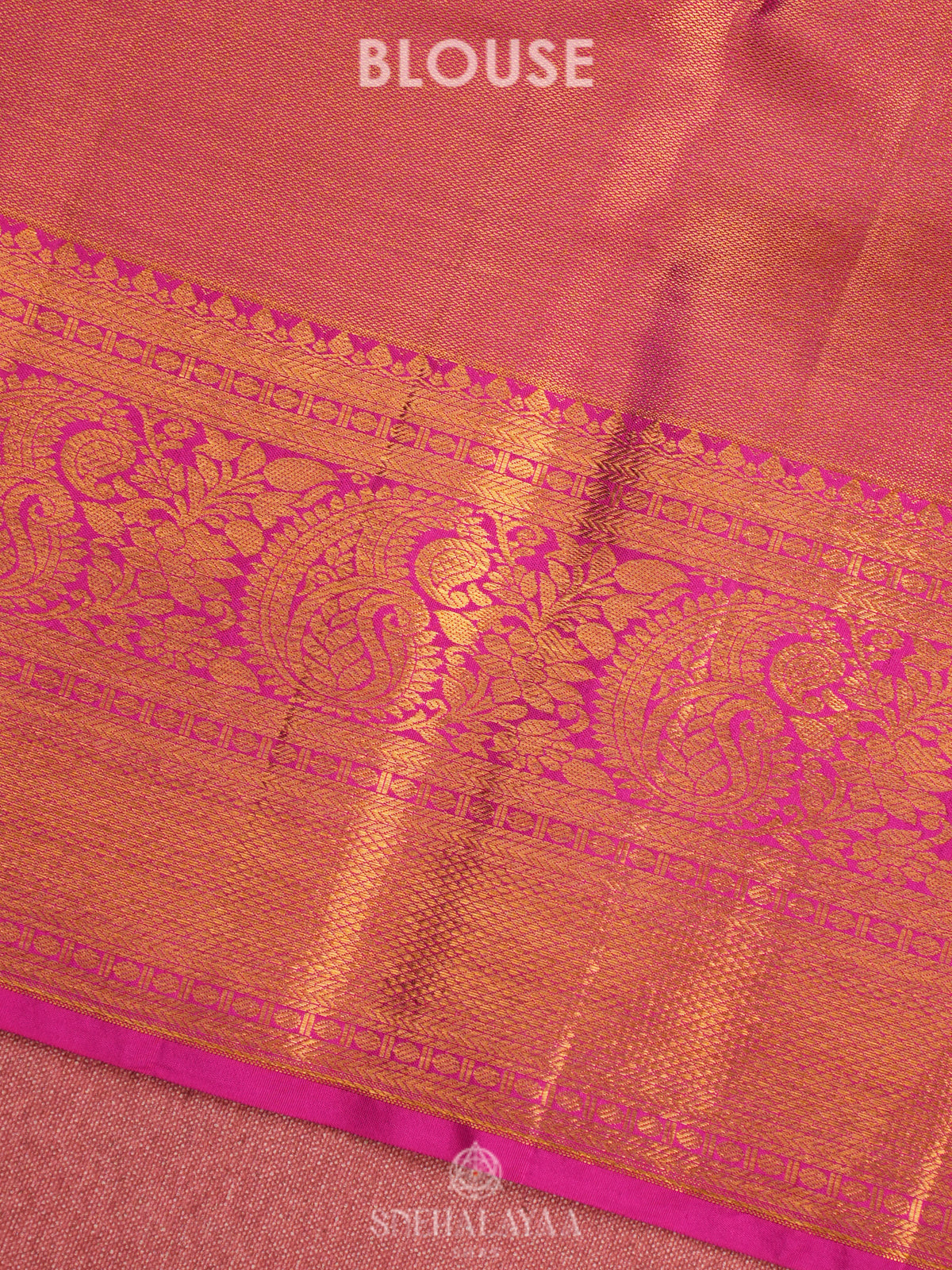 Pink Tissue Kanjivaram Silk Saree