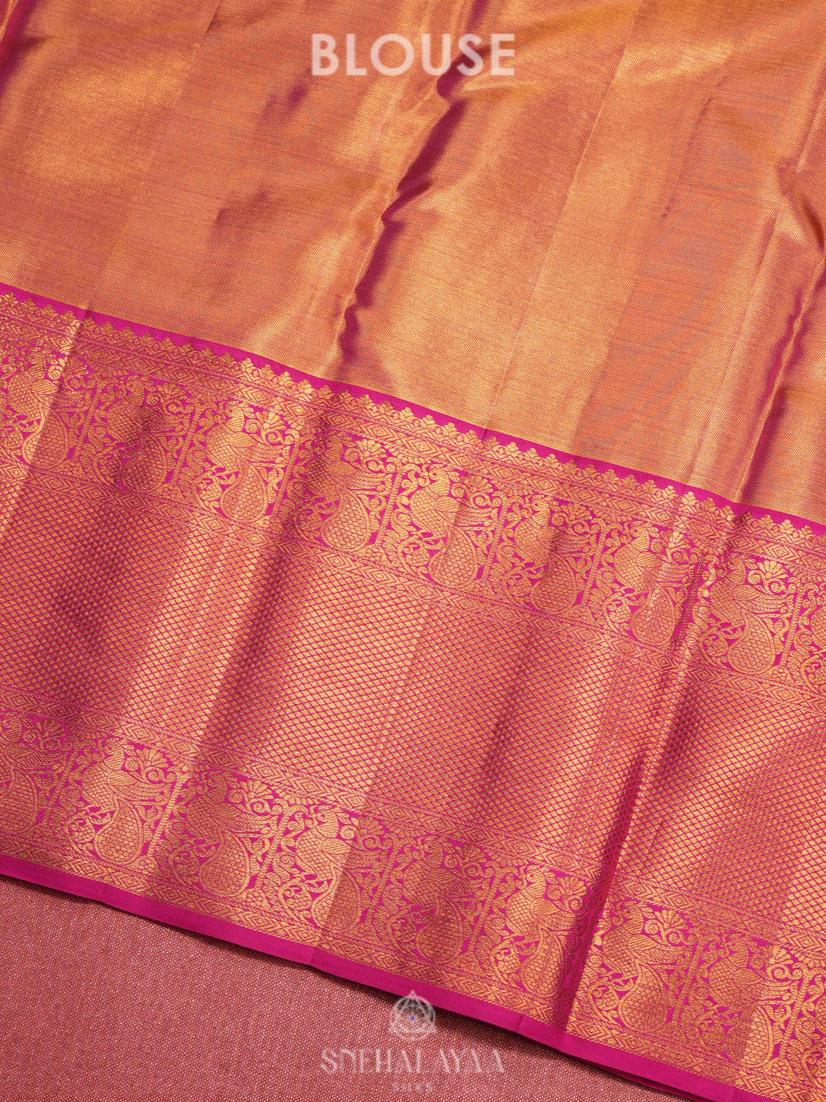 Beige Tissue Kanjivaram Silk Saree