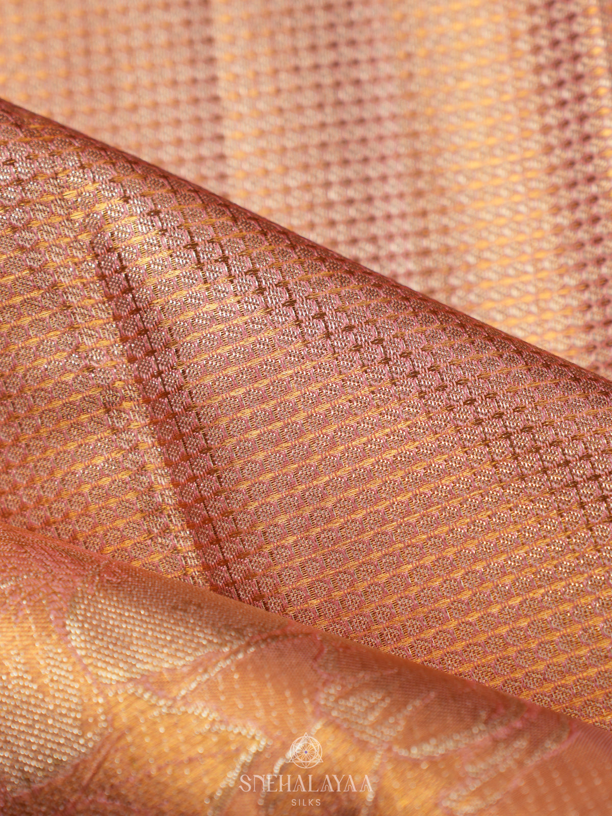 Pink Tissue Kanjivaram Silk Saree