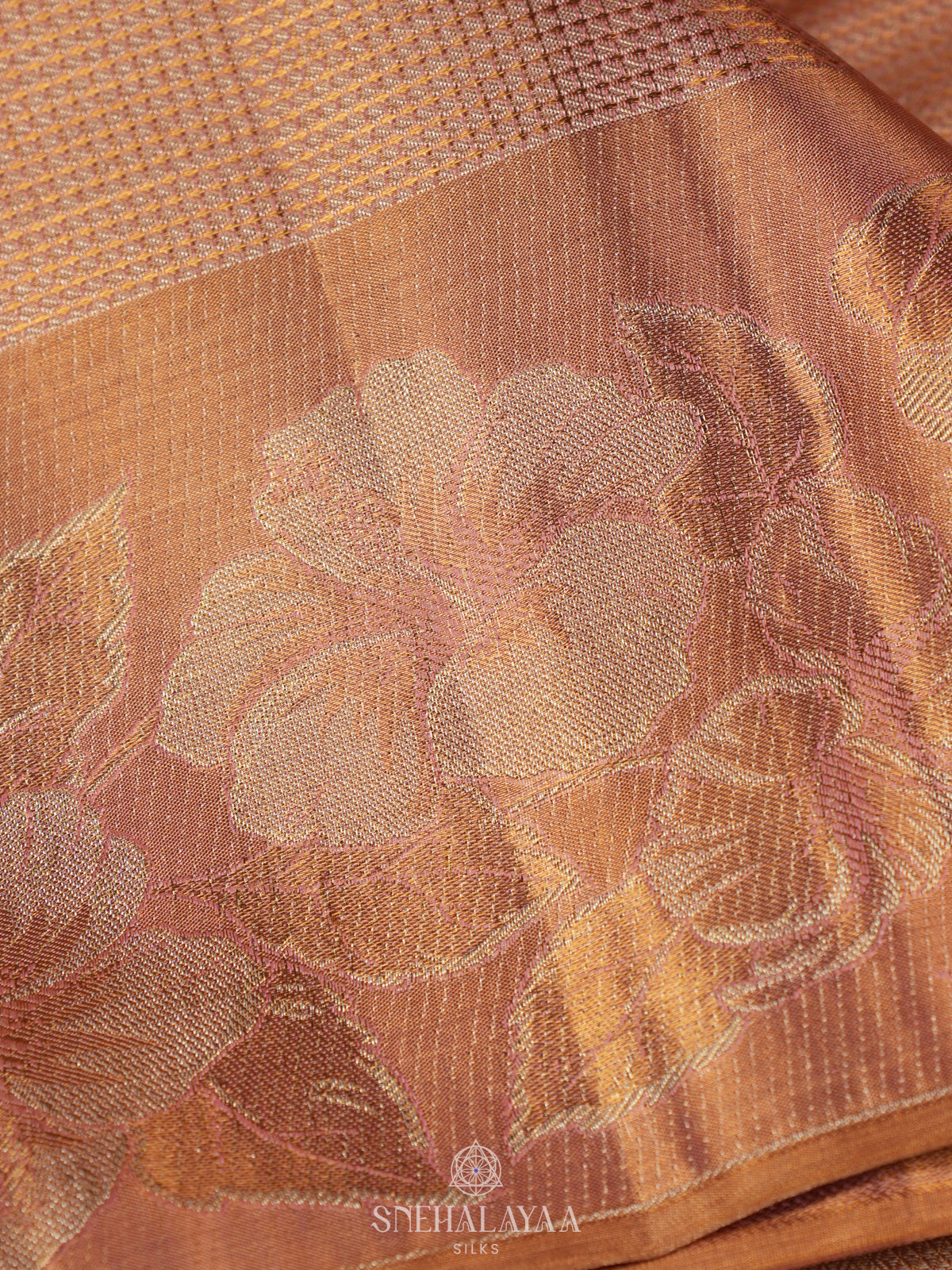 Pink Tissue Kanjivaram Silk Saree