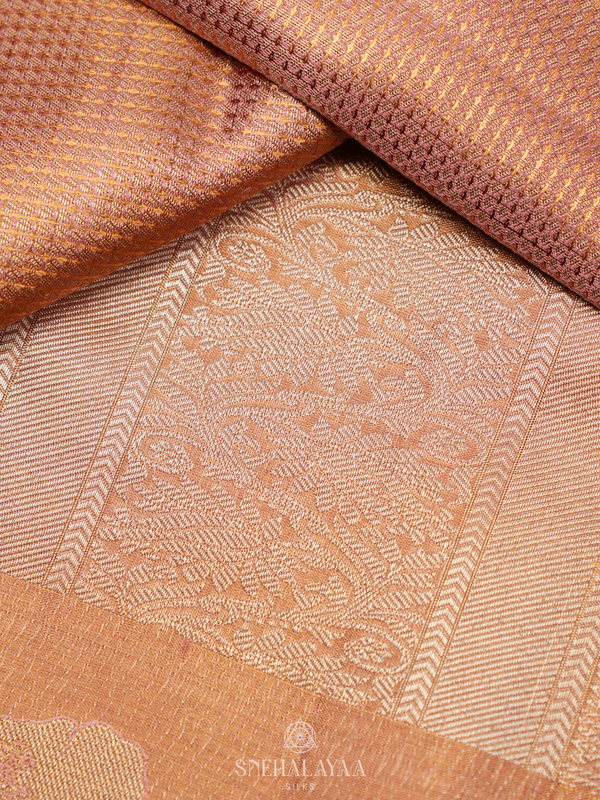 Pink Tissue Kanjivaram Silk Saree