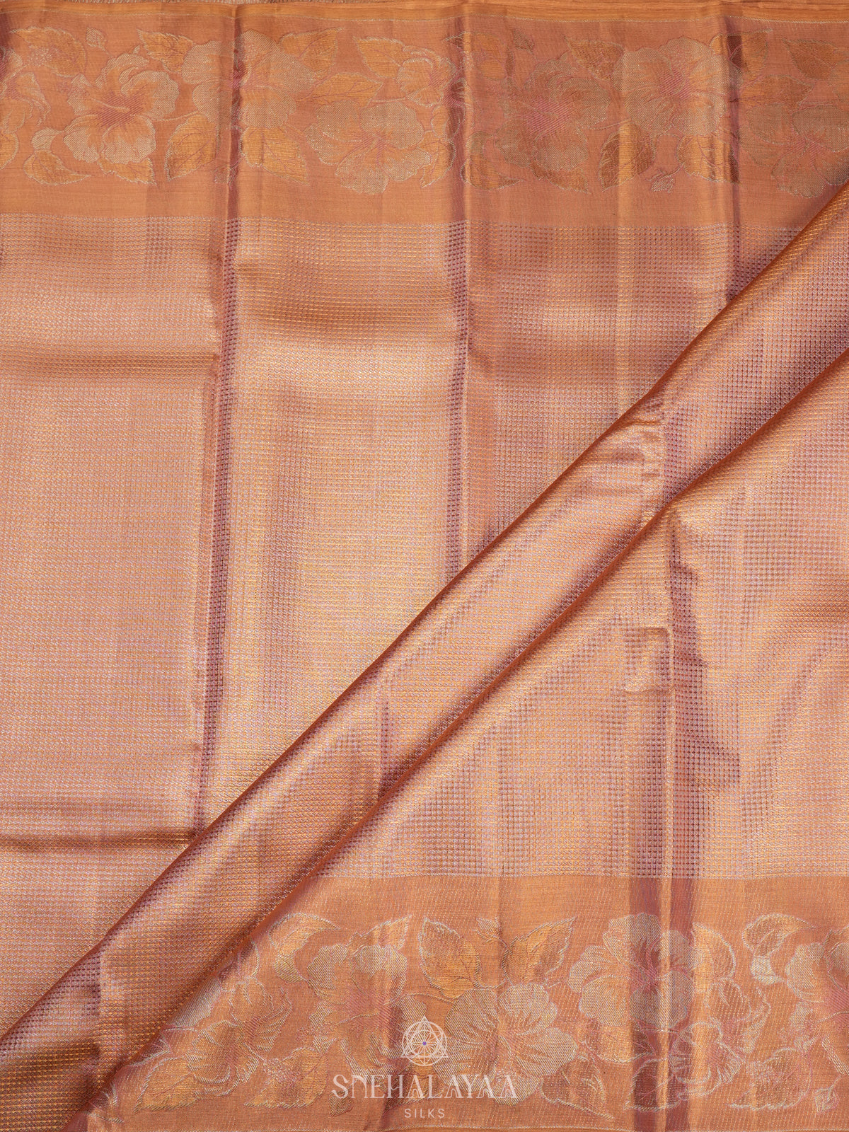 Pink Tissue Kanjivaram Silk Saree