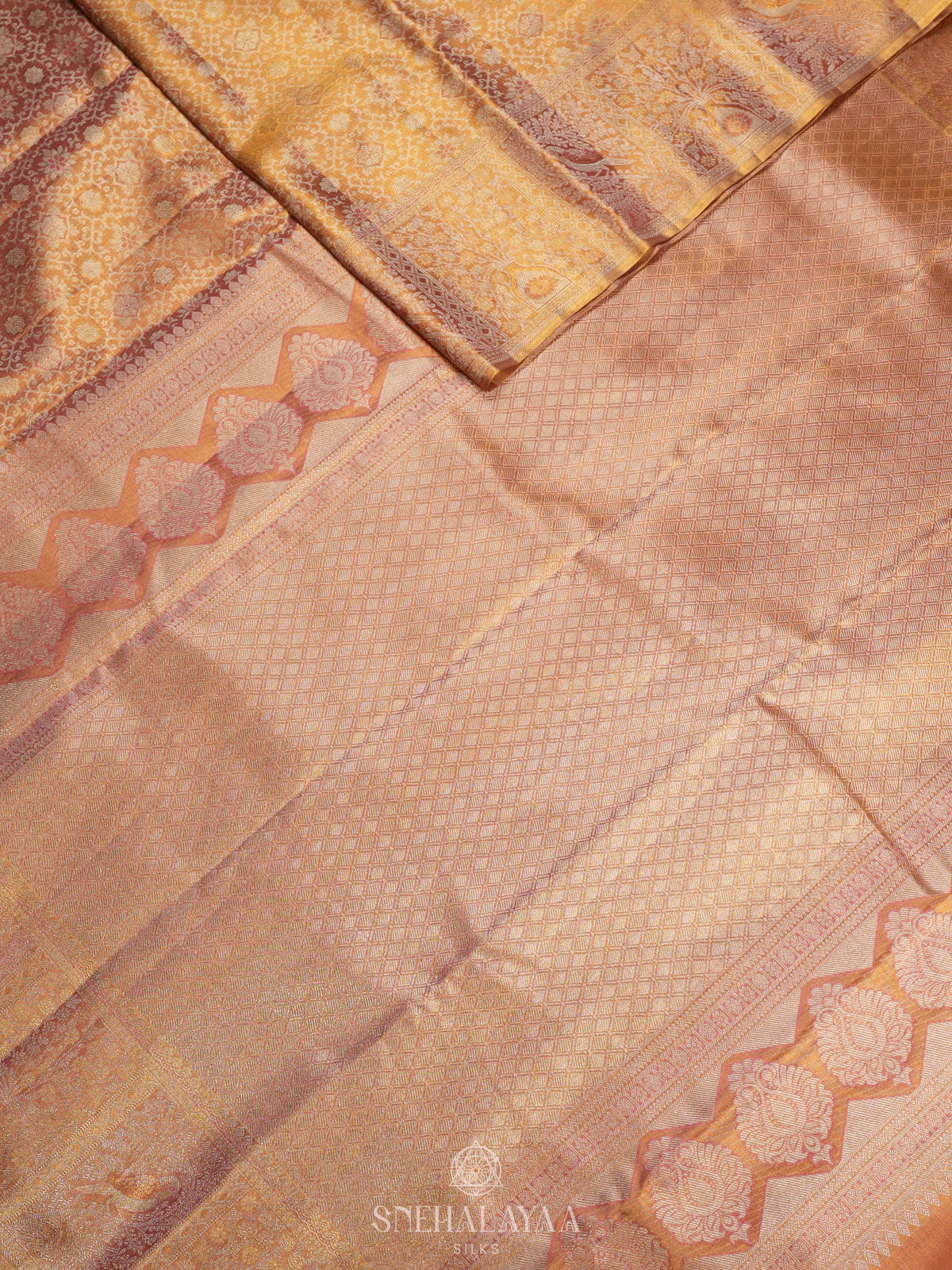 Gold Tissue Kanjivaram Silk Saree