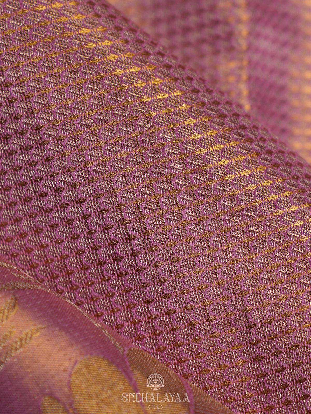 Rose Pink Tissue Kanjivaram Silk Saree