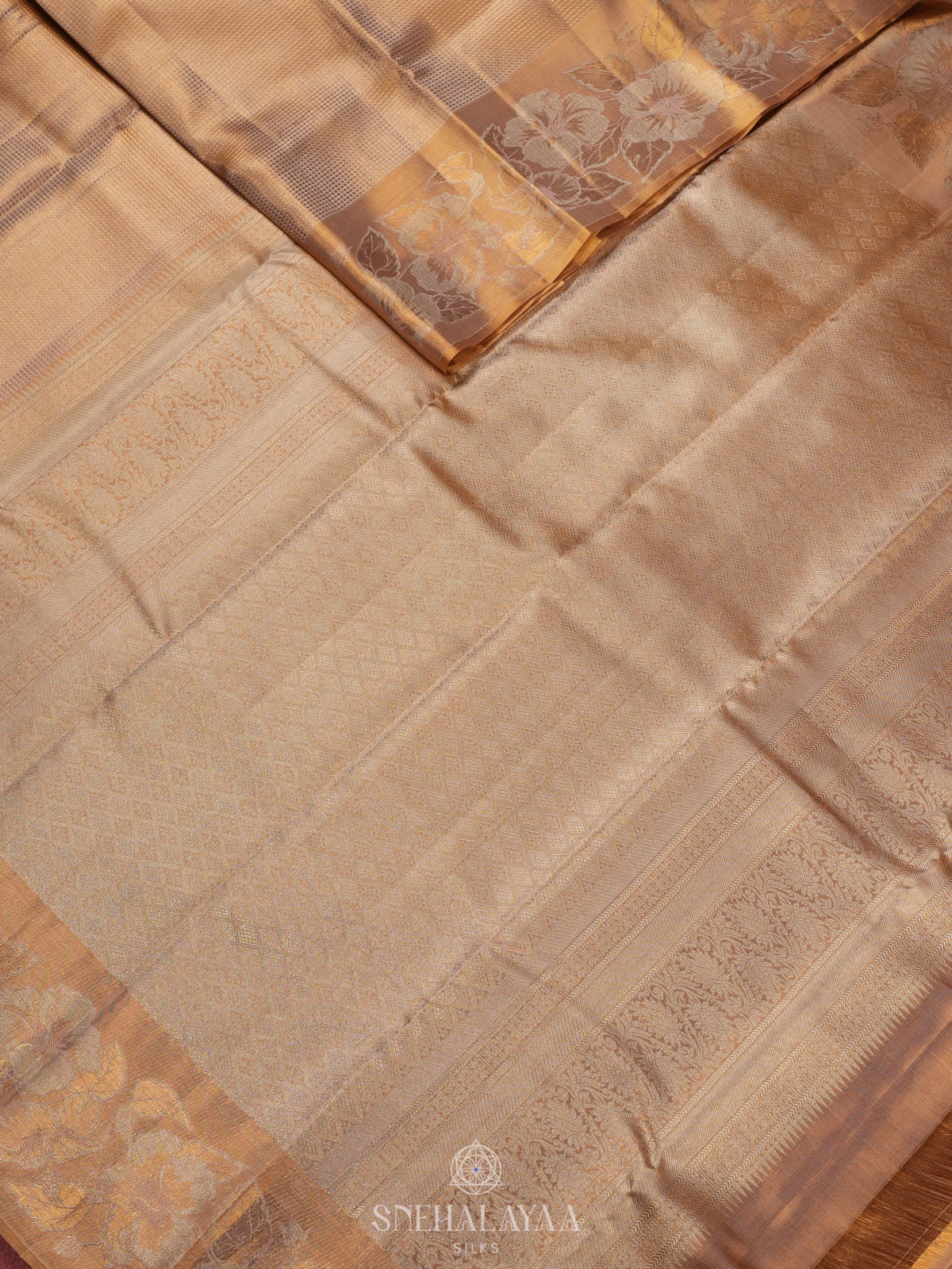 Golden Tissue Kanjivaram Silk Saree