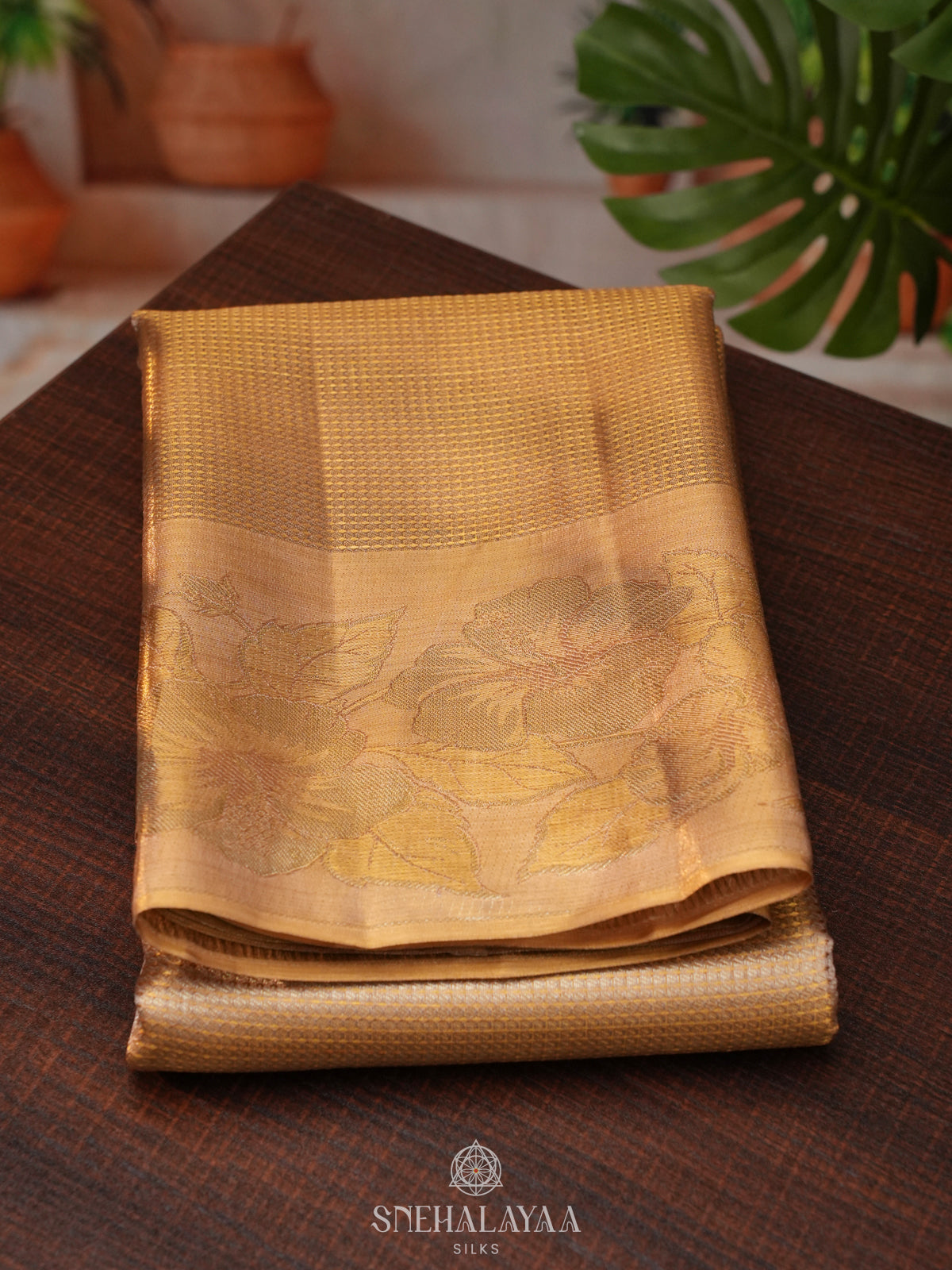 Golden Tissue Kanjivaram Silk Saree