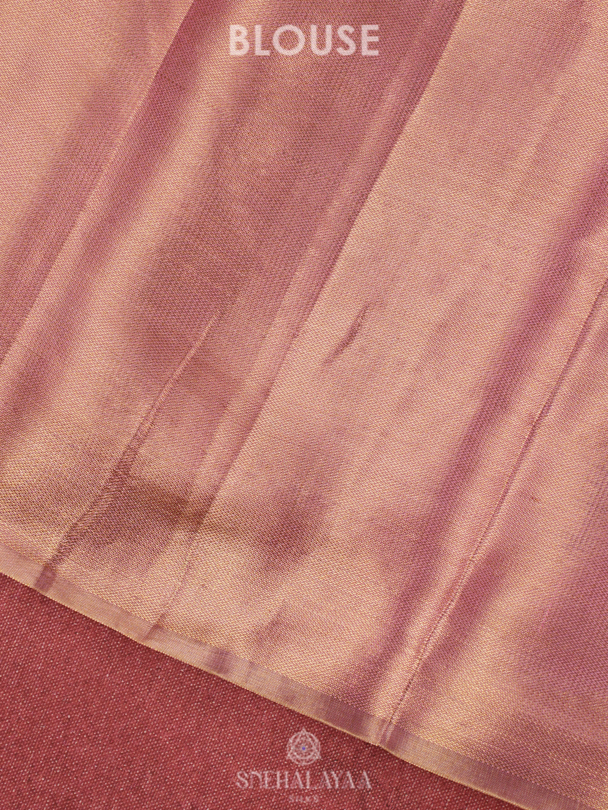 Rose Pink Tissue Kanjivaram Silk Saree