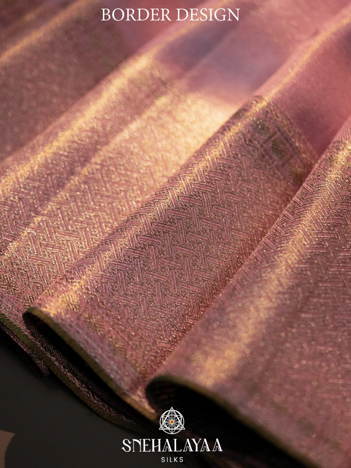 Rose Pink Kanjivaram Silk Saree