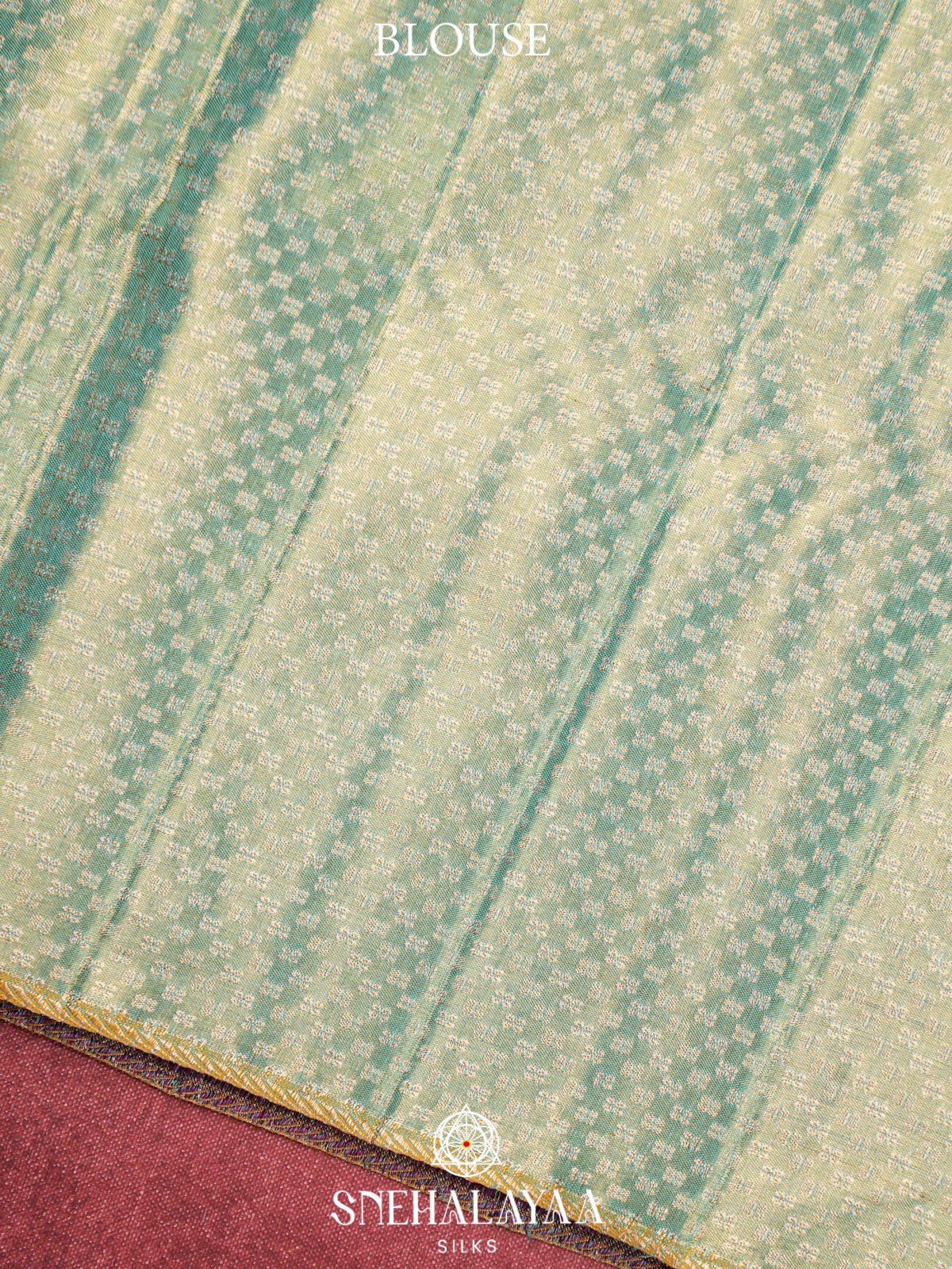 Teal Blue Kanjivaram Silk Saree
