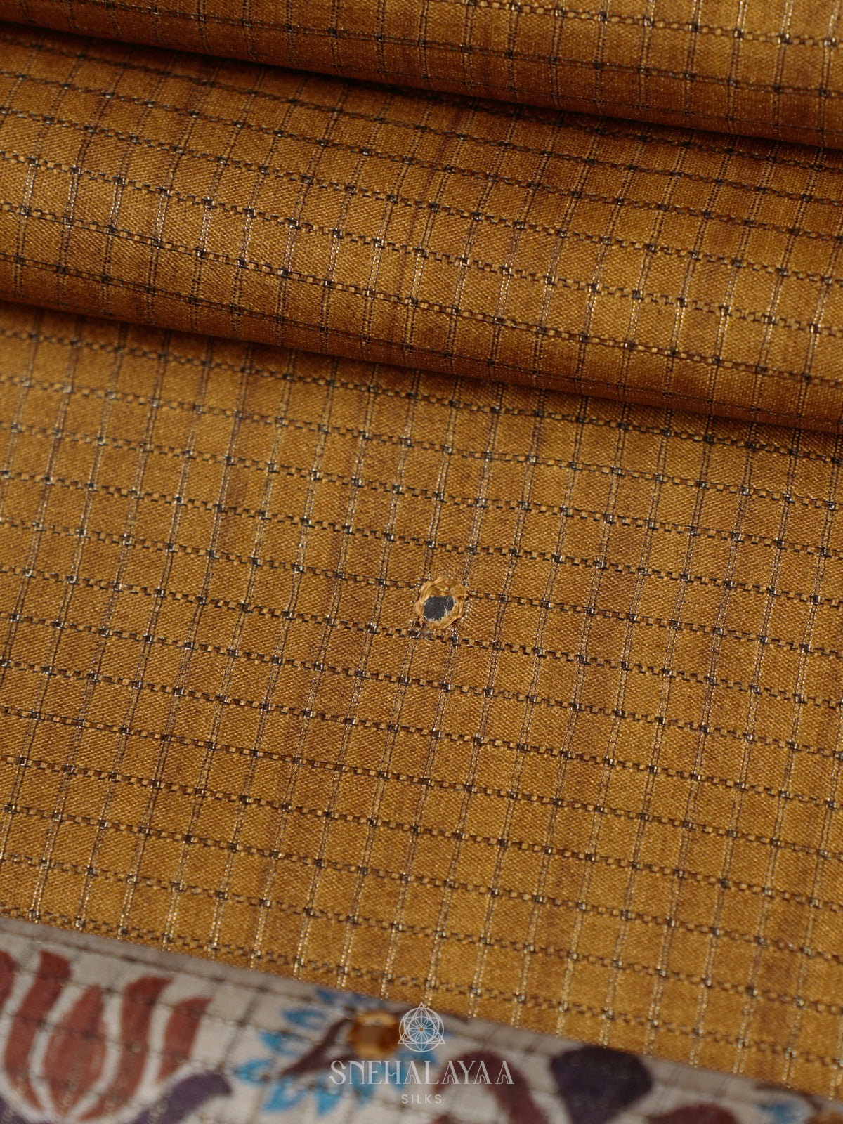 Yellow Tussar Saree