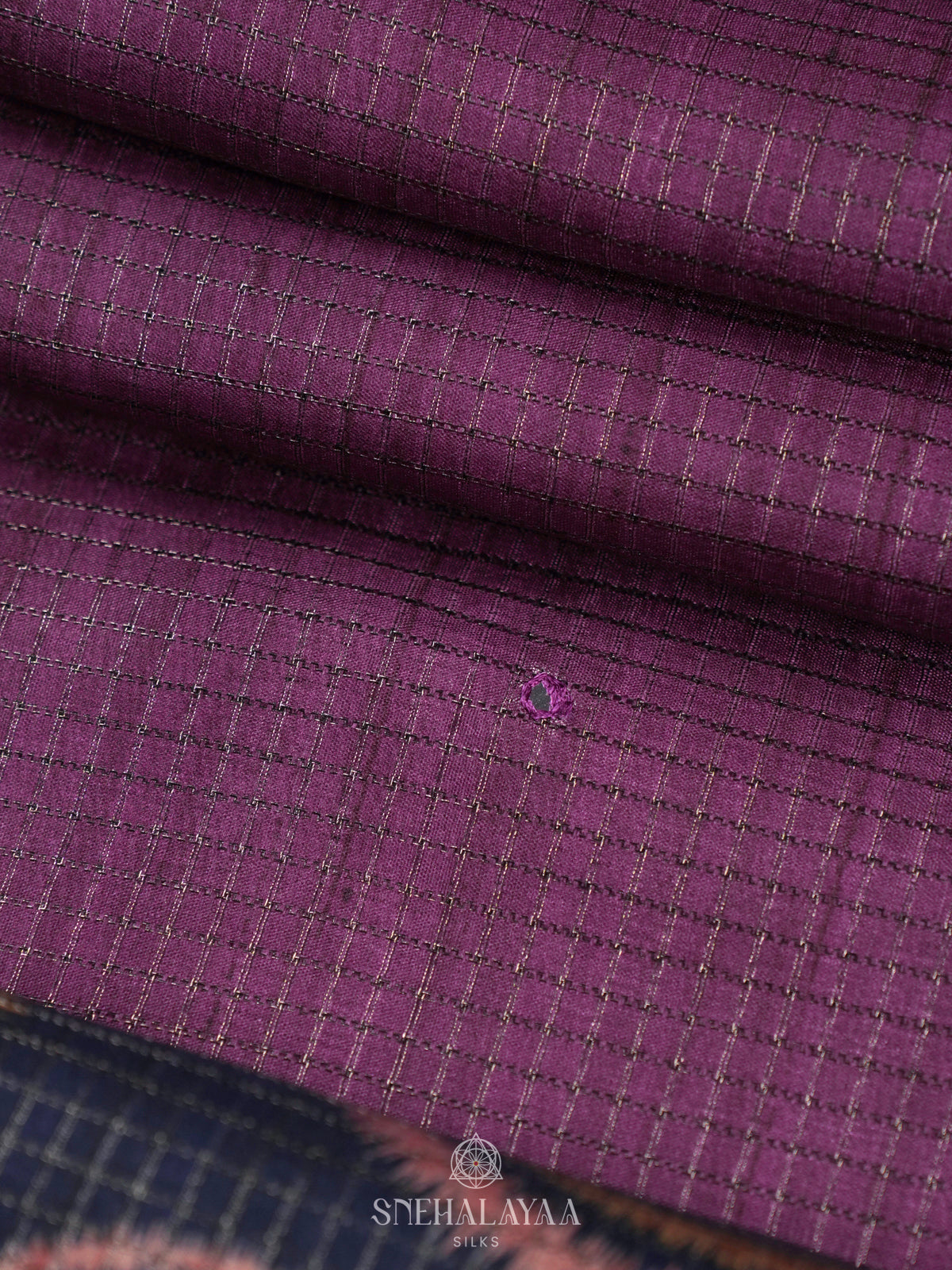Magenta Tussar Saree