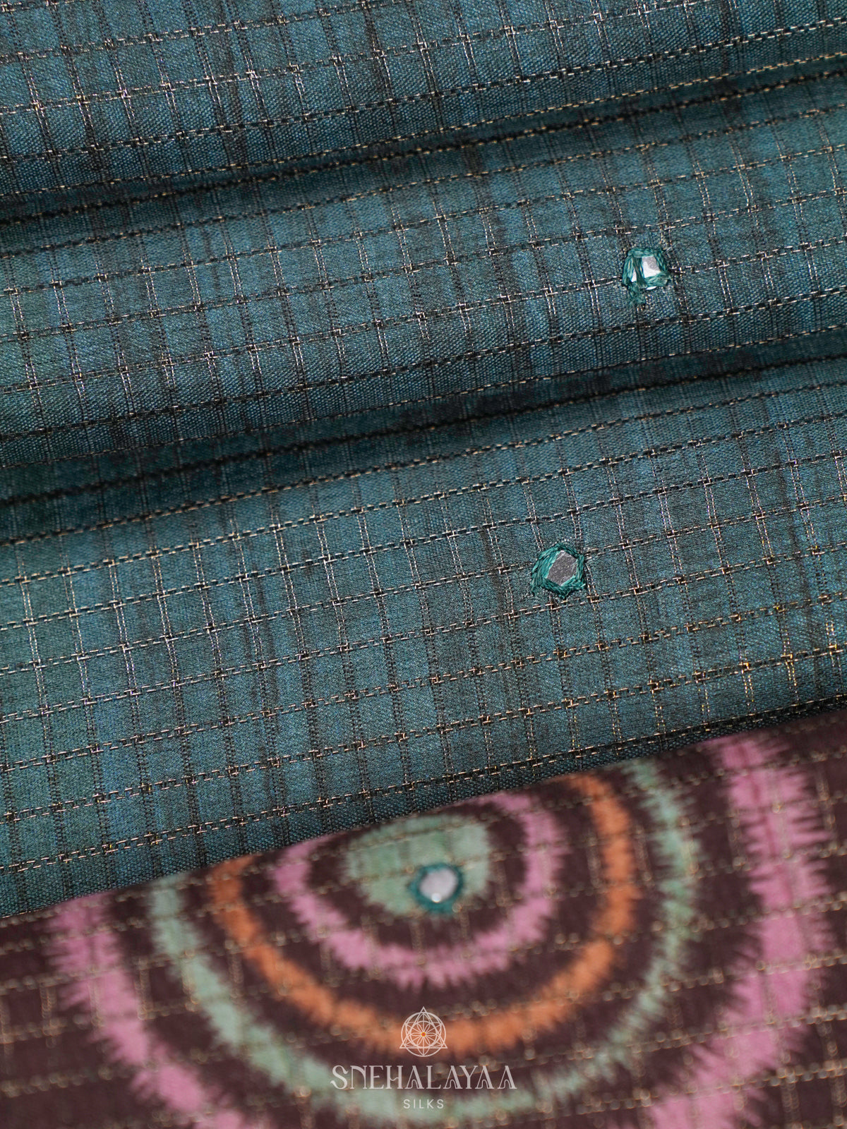 Blue Tussar Saree