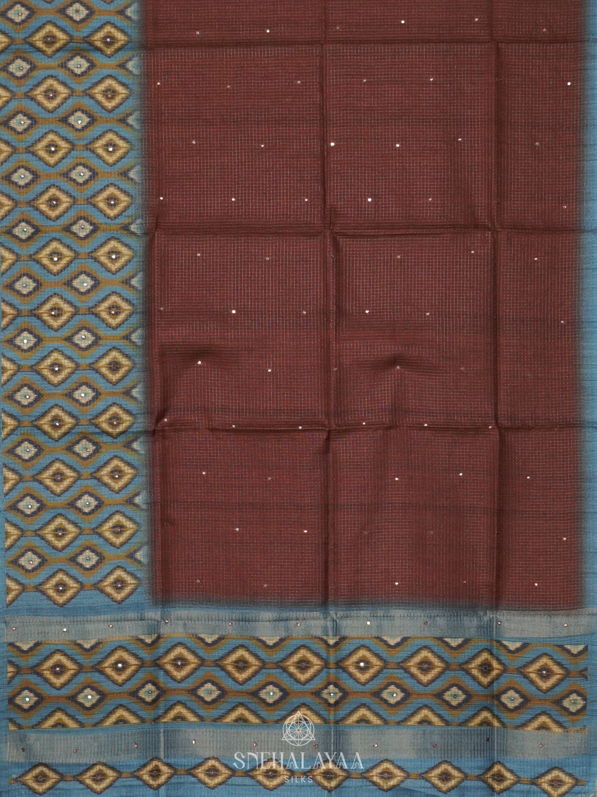 Brown Tussar Saree