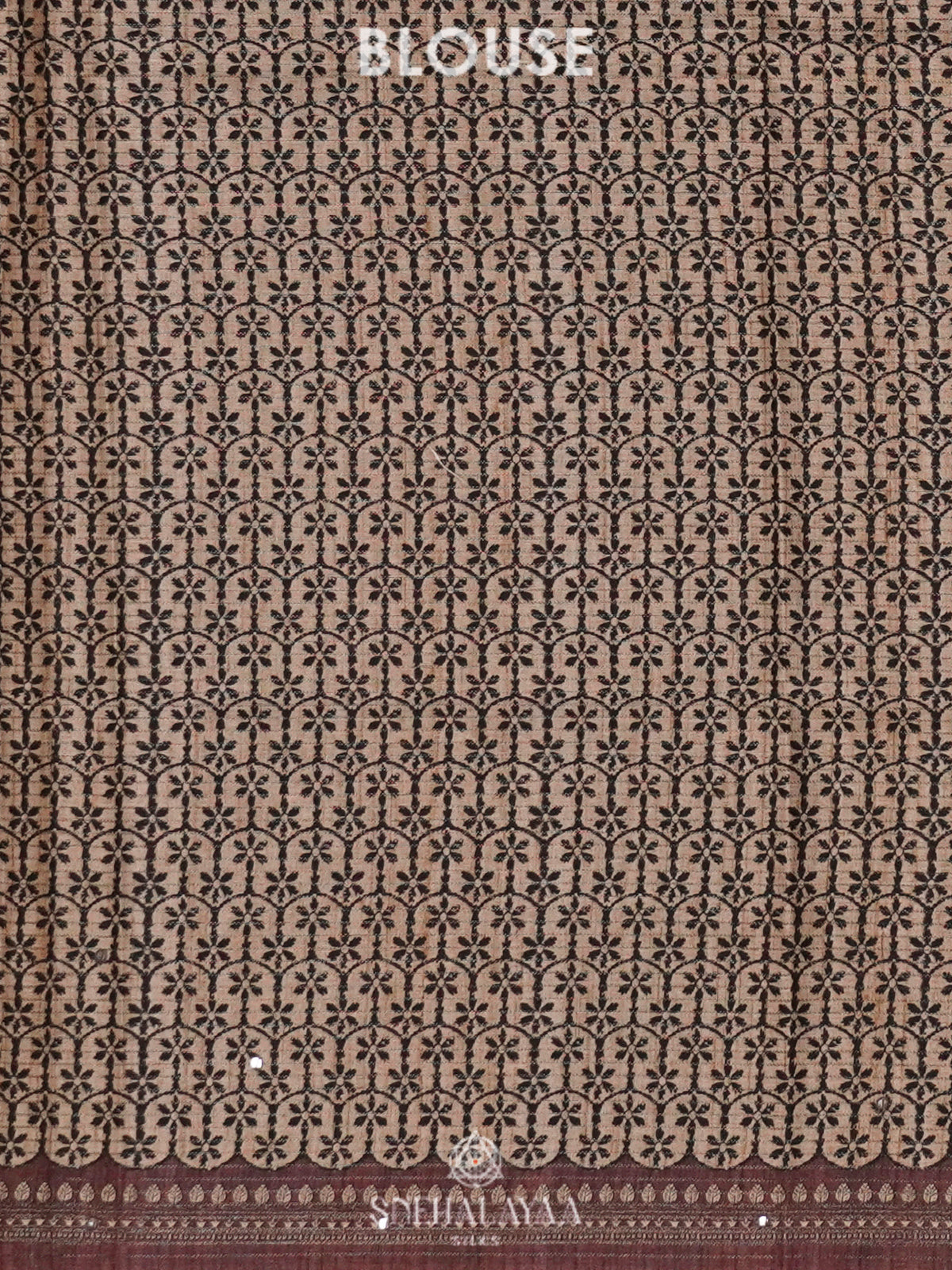 Brown Tussar Saree