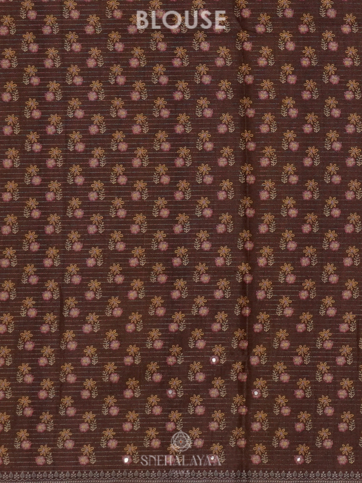 Beige With Brown Tussar Saree