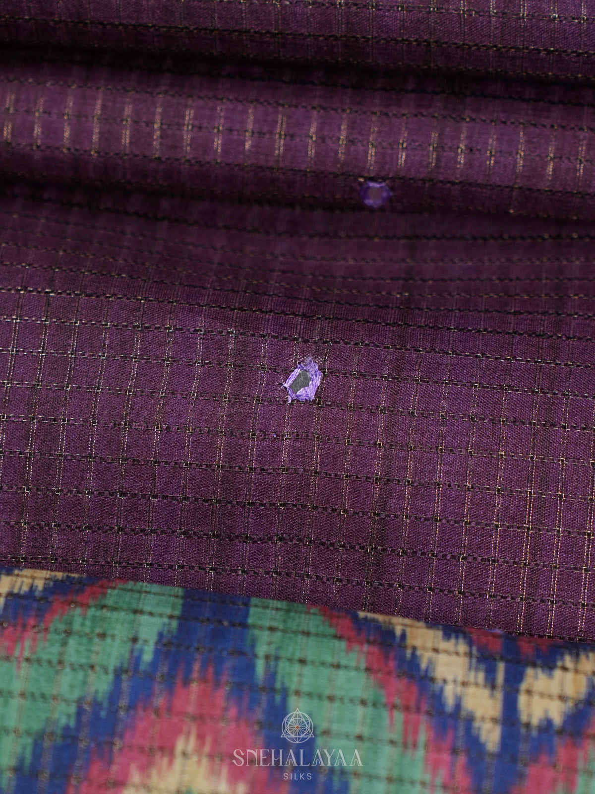 Purple Tussar Saree