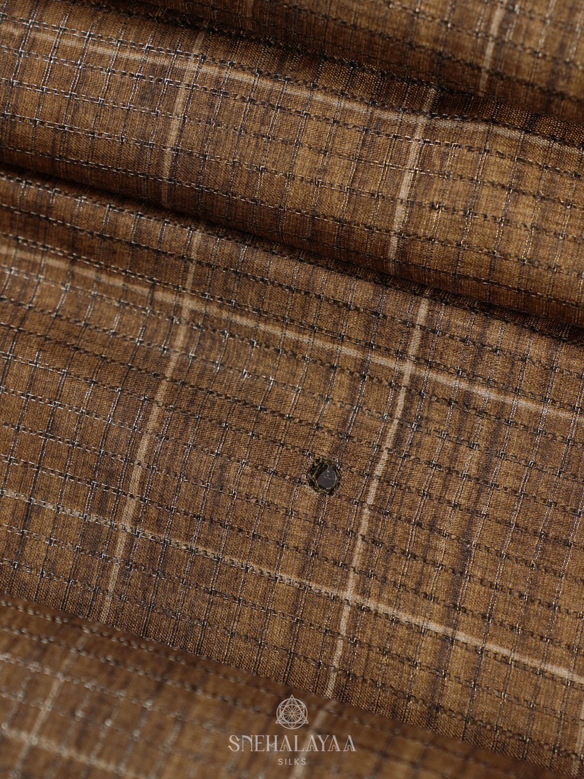 Mustard Tussar Saree