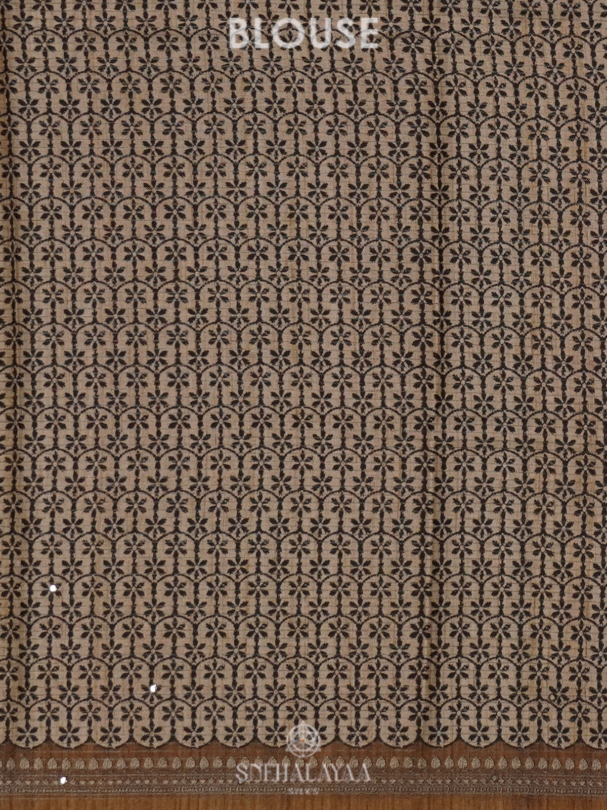 Mustard Tussar Saree