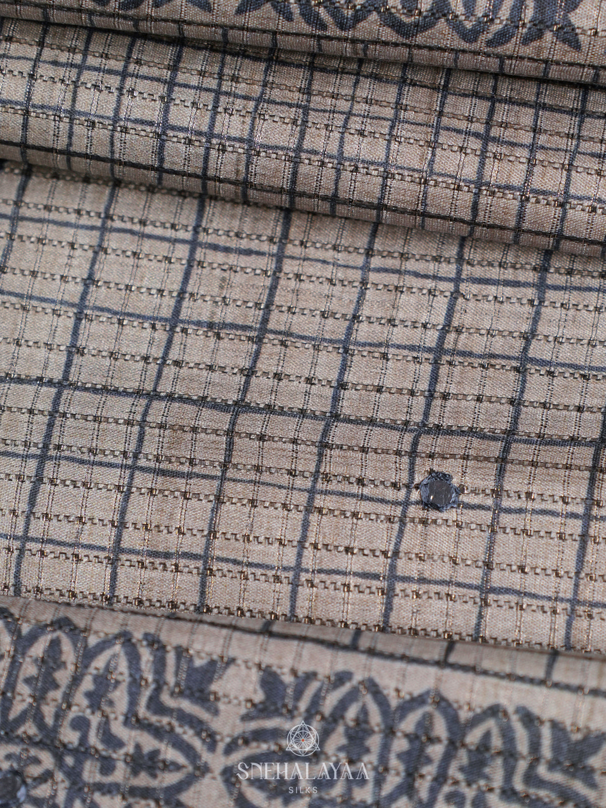 Pale Blue Tussar Saree