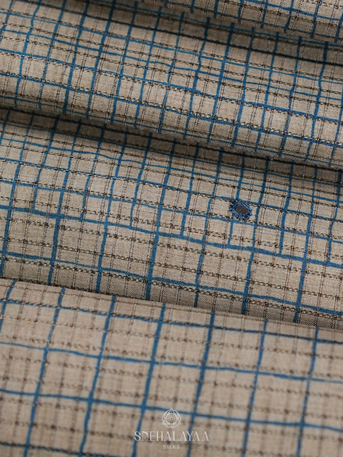 Pale Blue Tussar Saree
