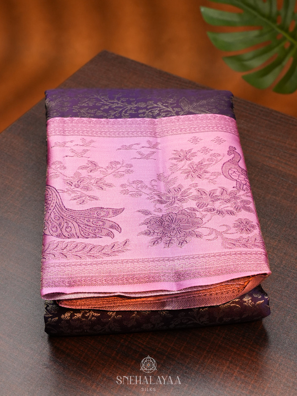 Purple Kanjivaram Silk Saree