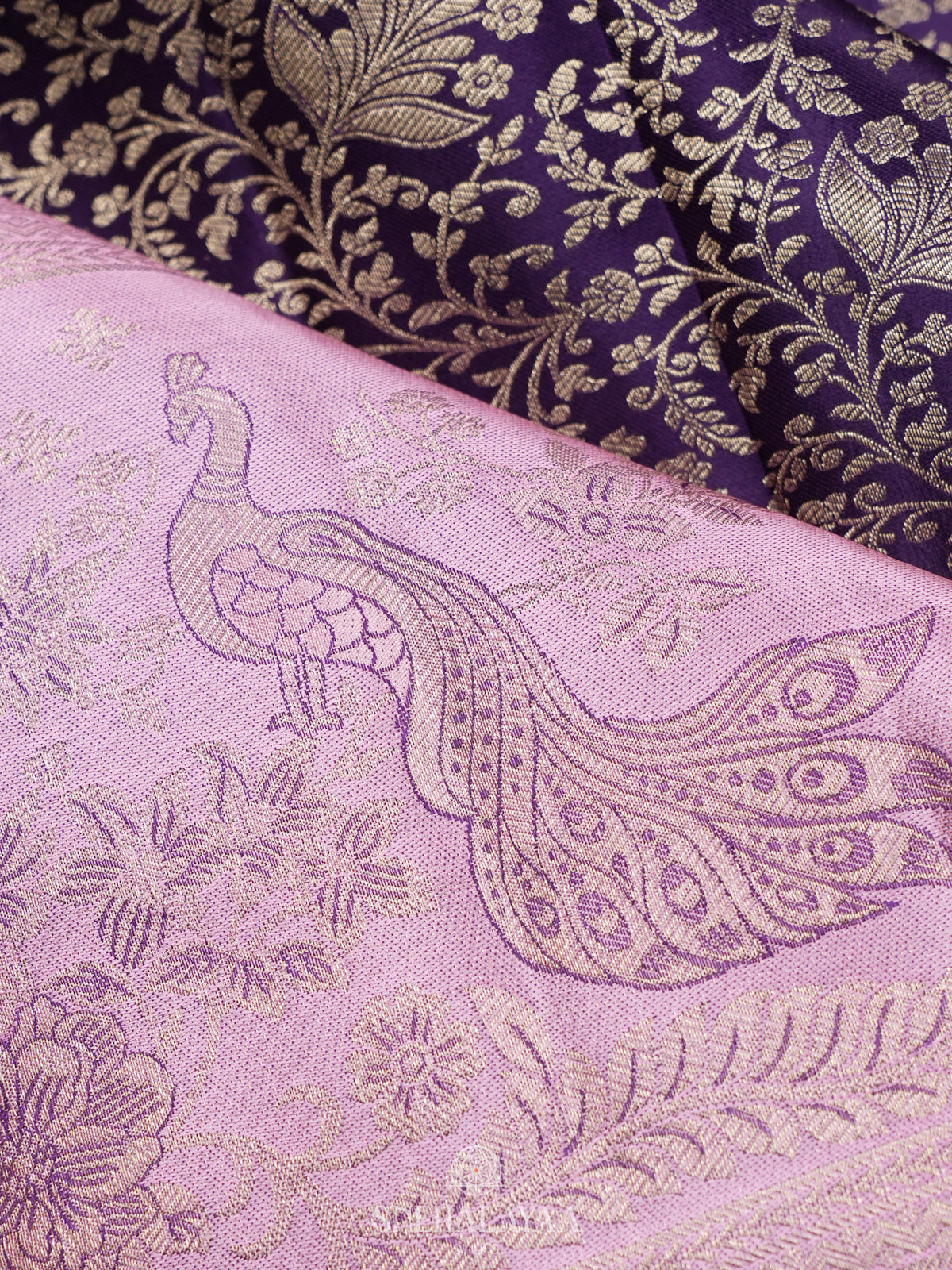 Purple Kanjivaram Silk Saree