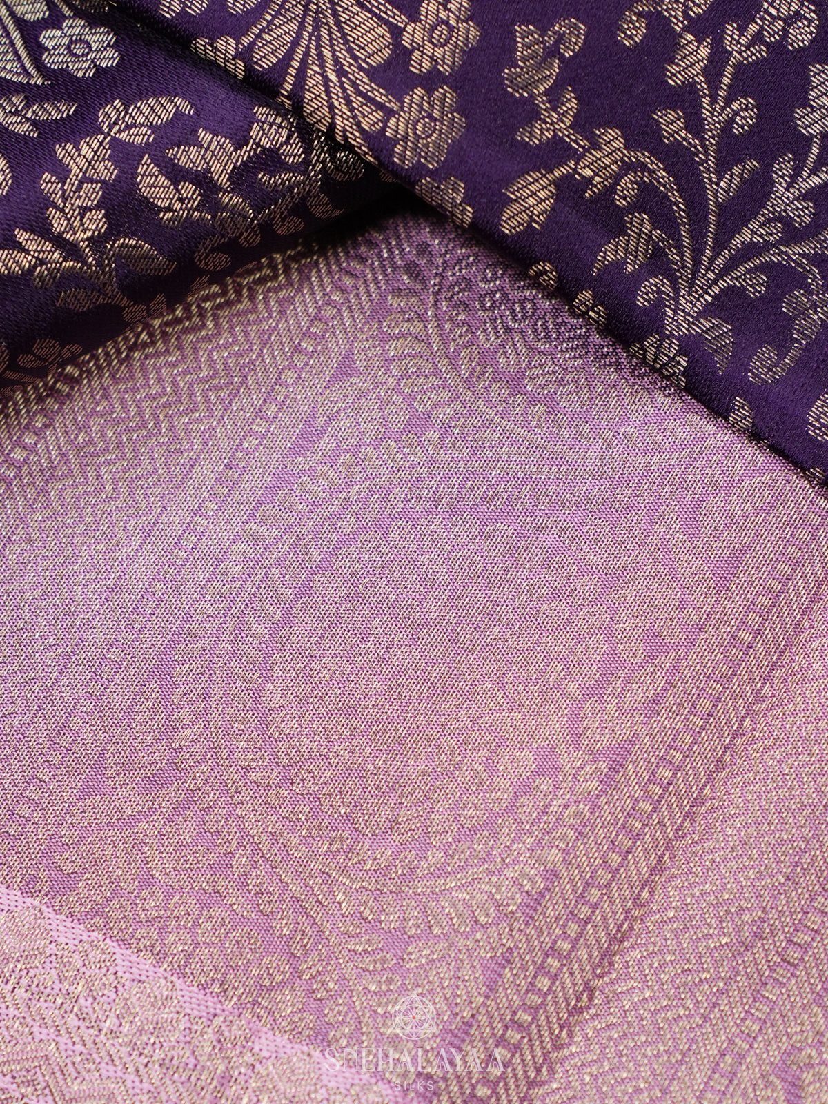 Purple Kanjivaram Silk Saree