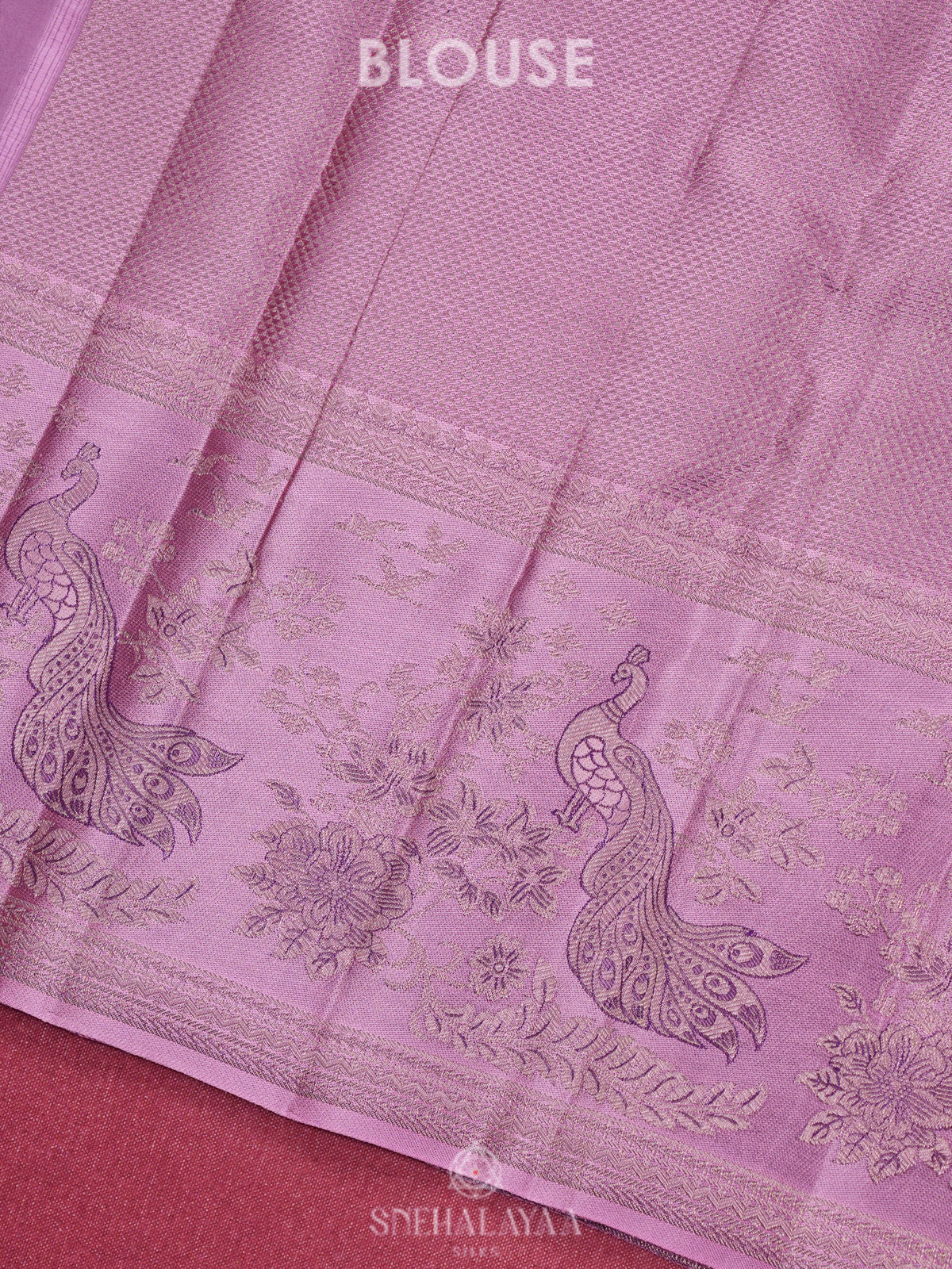 Purple Kanjivaram Silk Saree