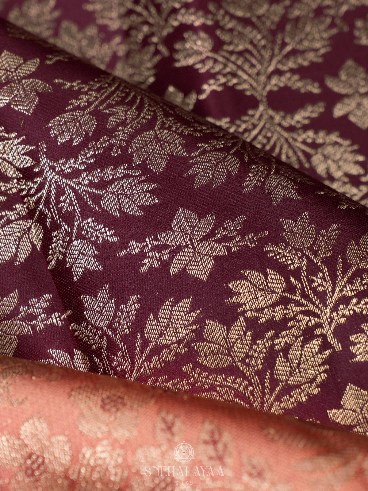 Maroon Kanjivaram Silk Saree