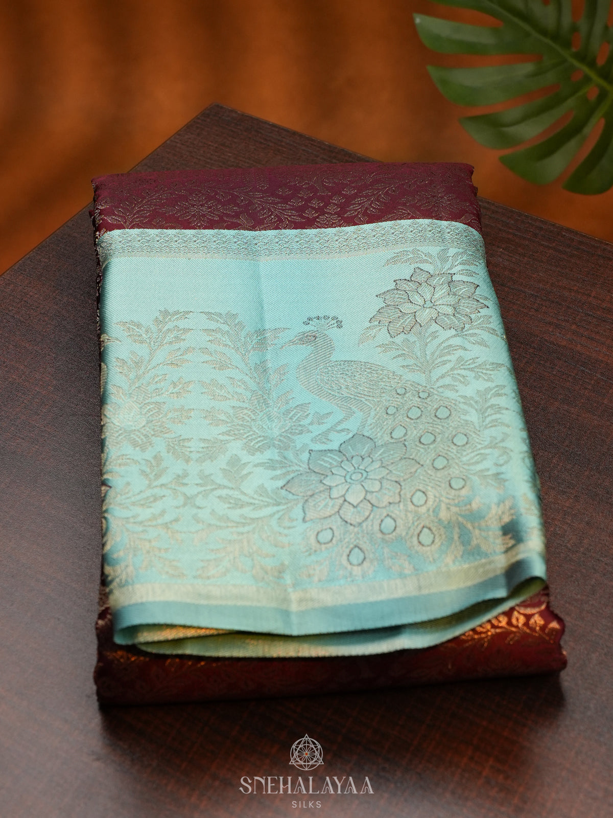 Maroon Kanjivaram Silk Saree