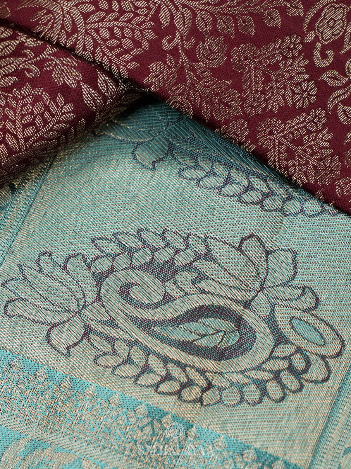 Maroon Kanjivaram Silk Saree