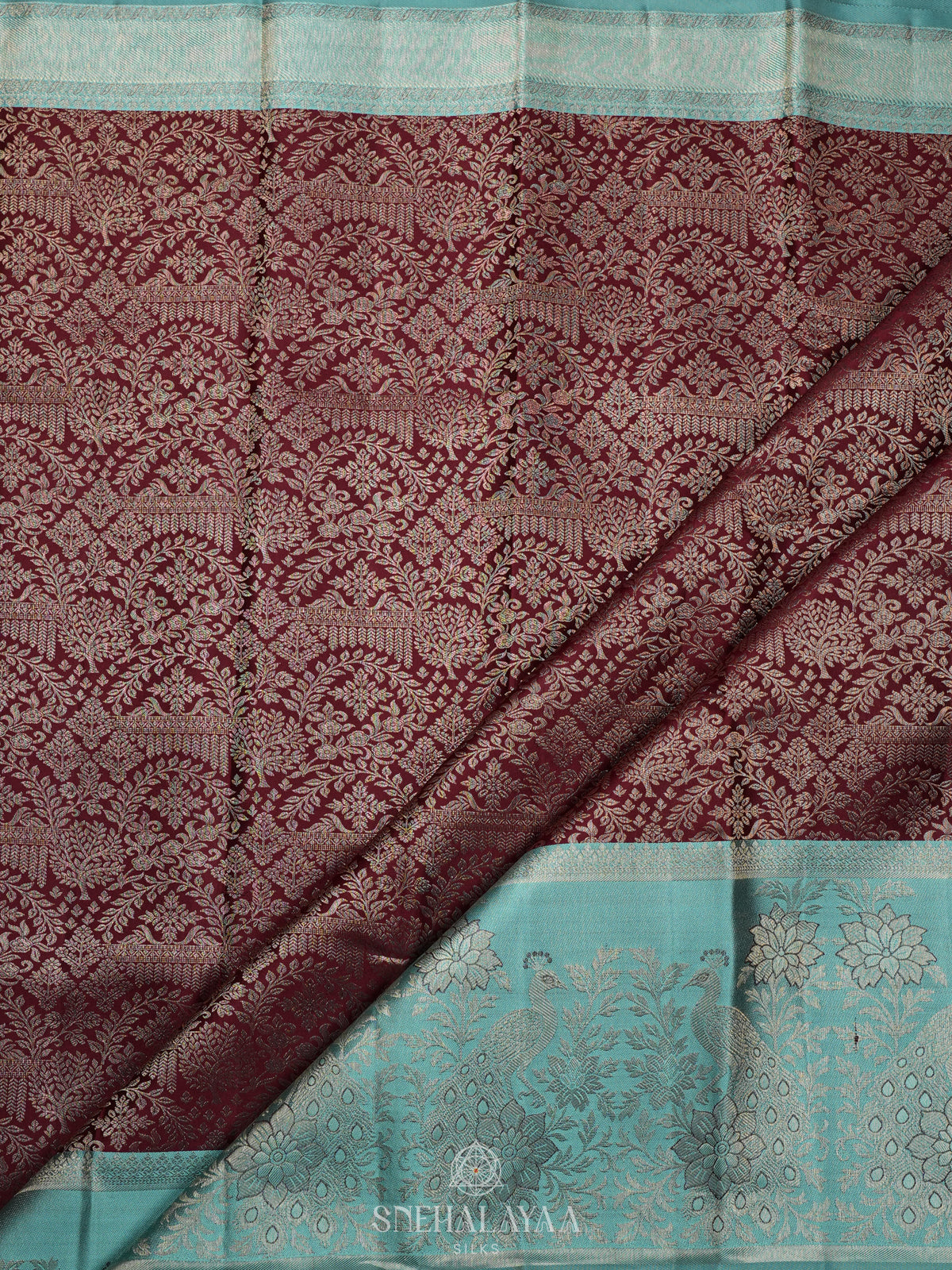 Maroon Kanjivaram Silk Saree
