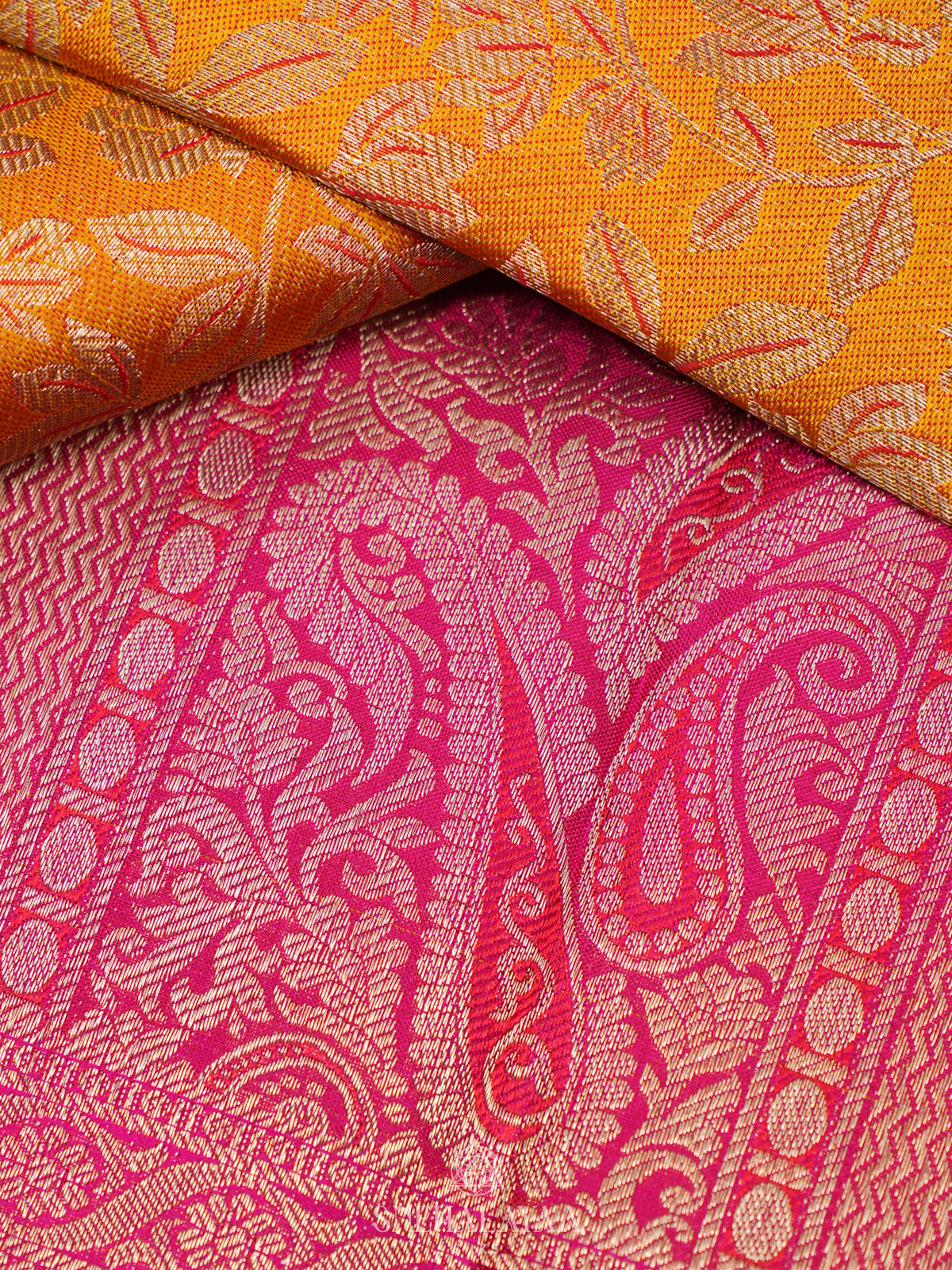 Mango Yellow Kanjivaram Silk Saree