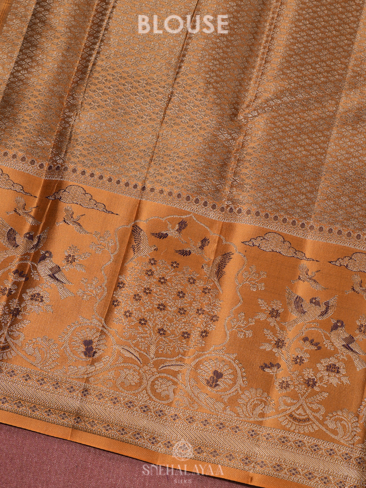 Purple Kanjivaram Silk Saree
