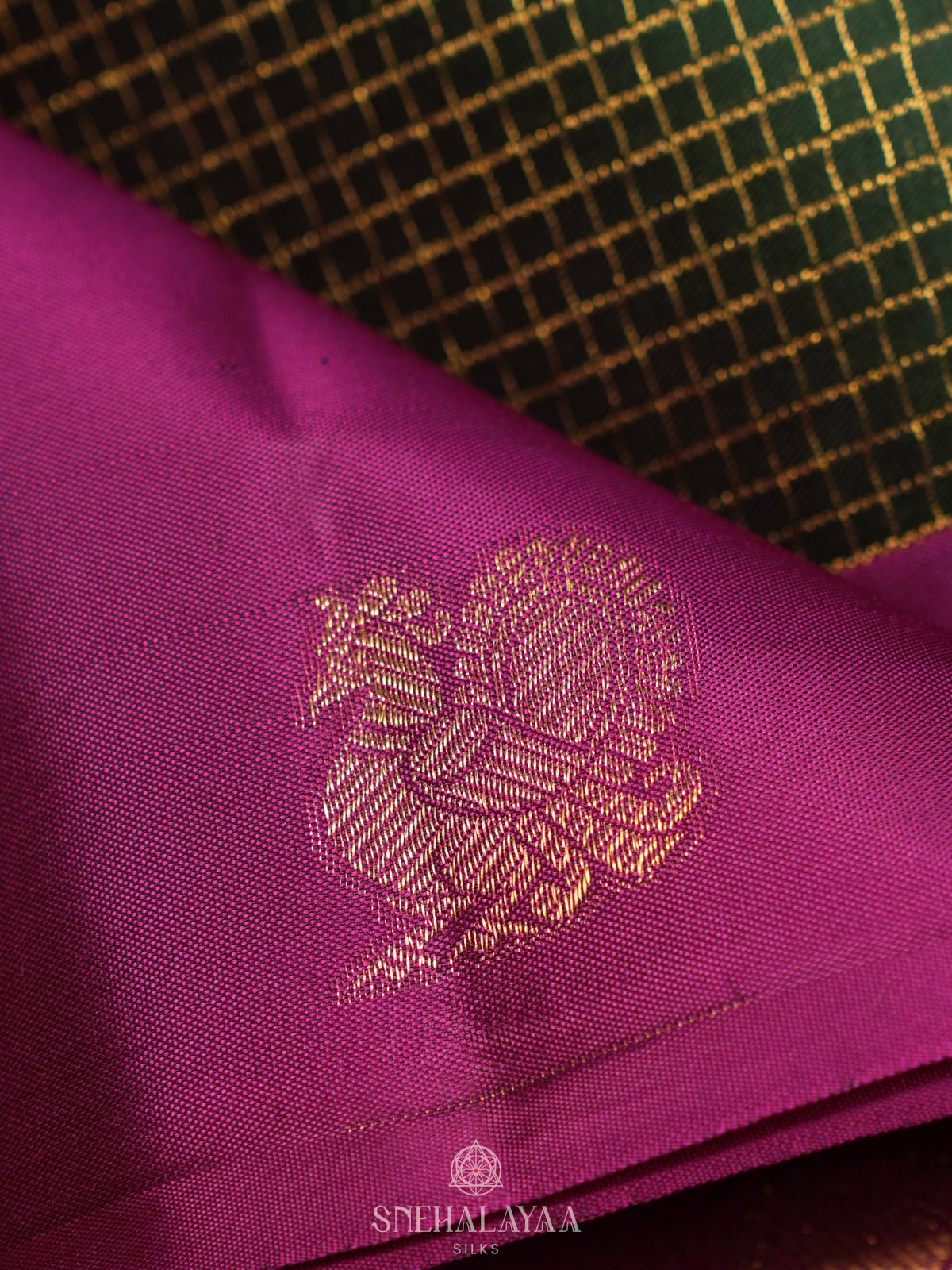 Forest Green Kanjivaram Silk Saree