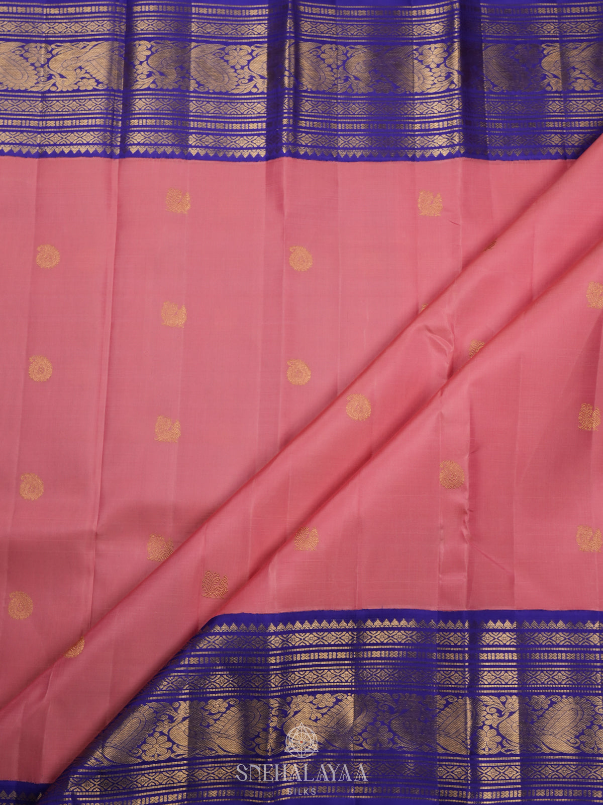 Pink Kanjivaram Silk Saree