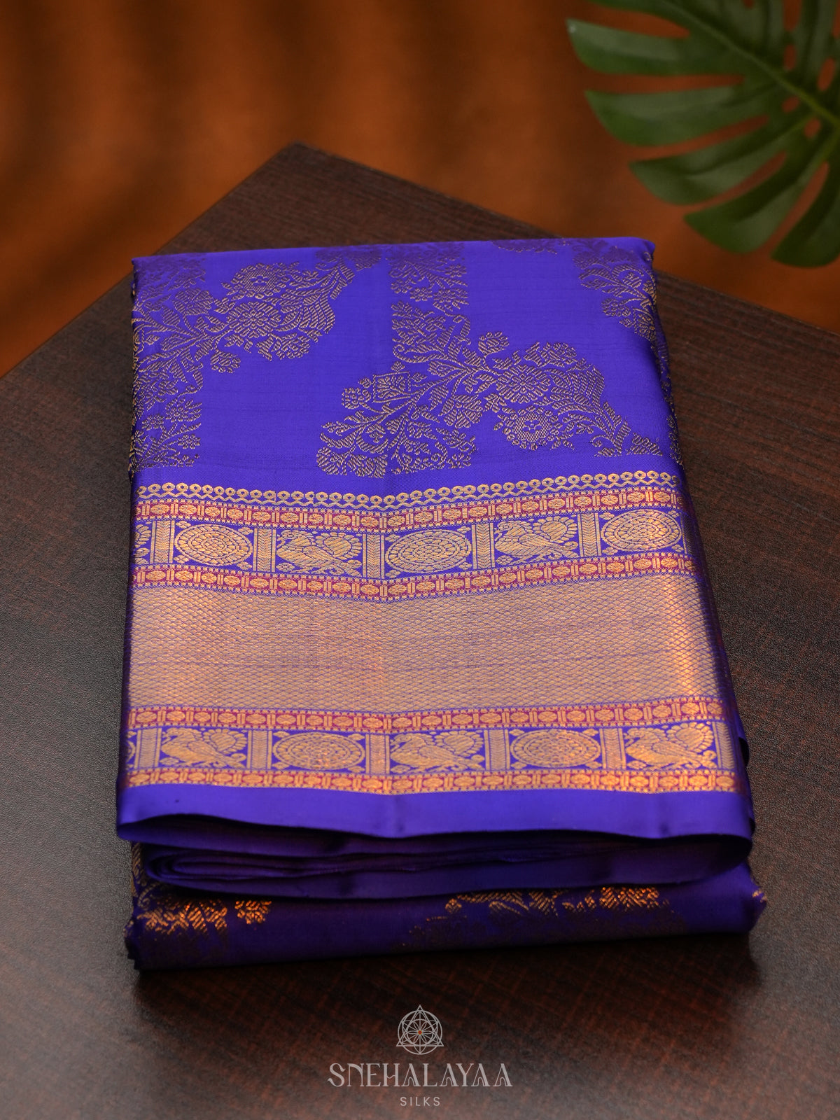 Royal Blue Kanjivaram Silk Saree
