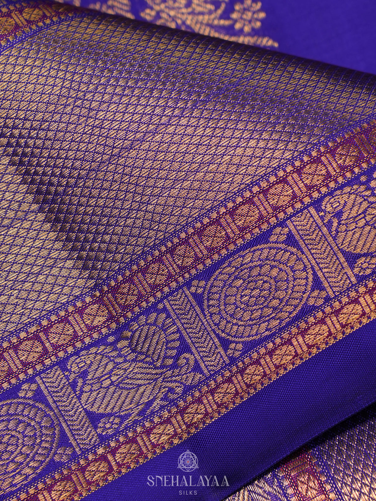 Royal Blue Kanjivaram Silk Saree